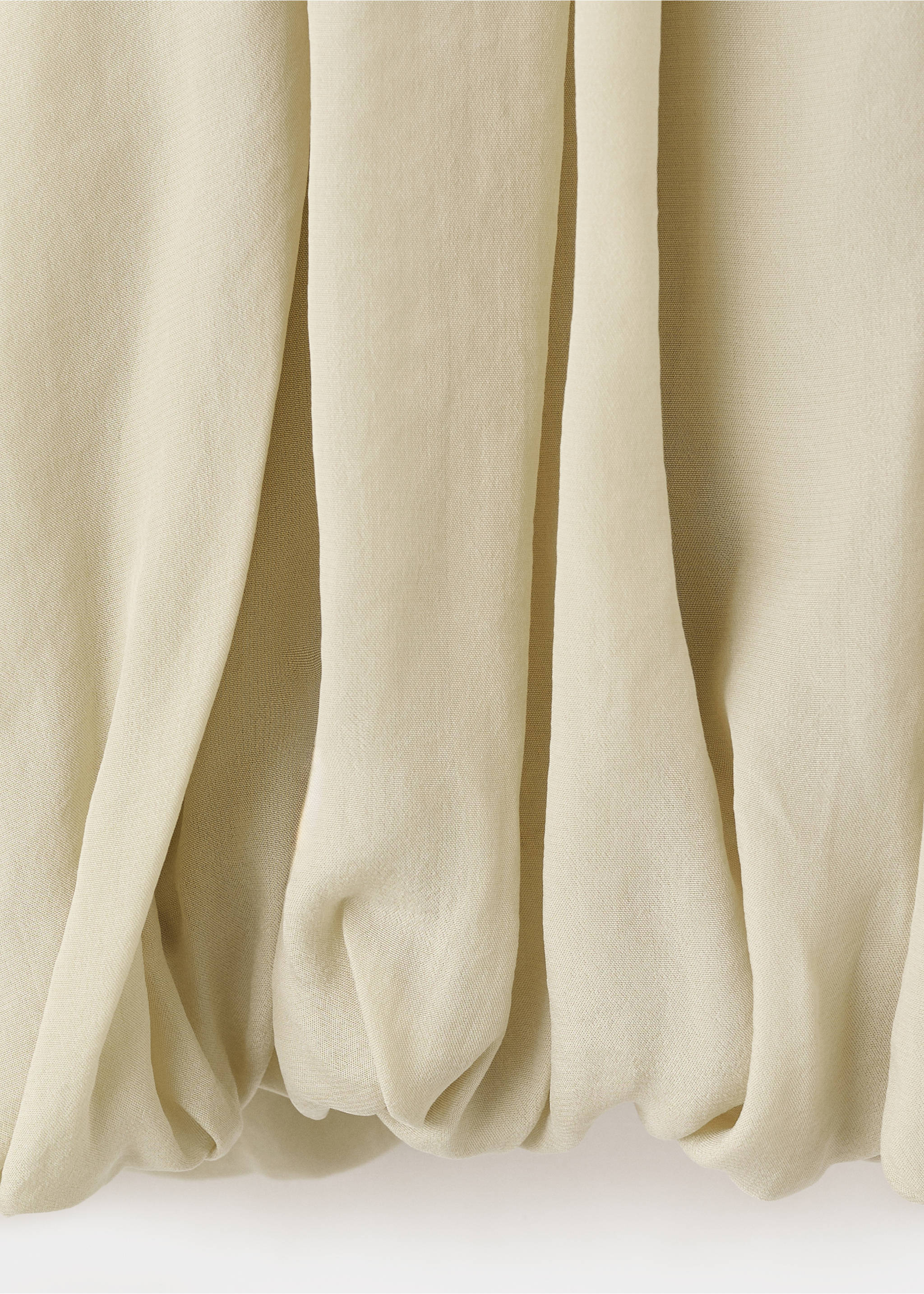 Off-the-shoulder lyocell blouse - Details of the article 0, Green. Ref: 27095995-00.