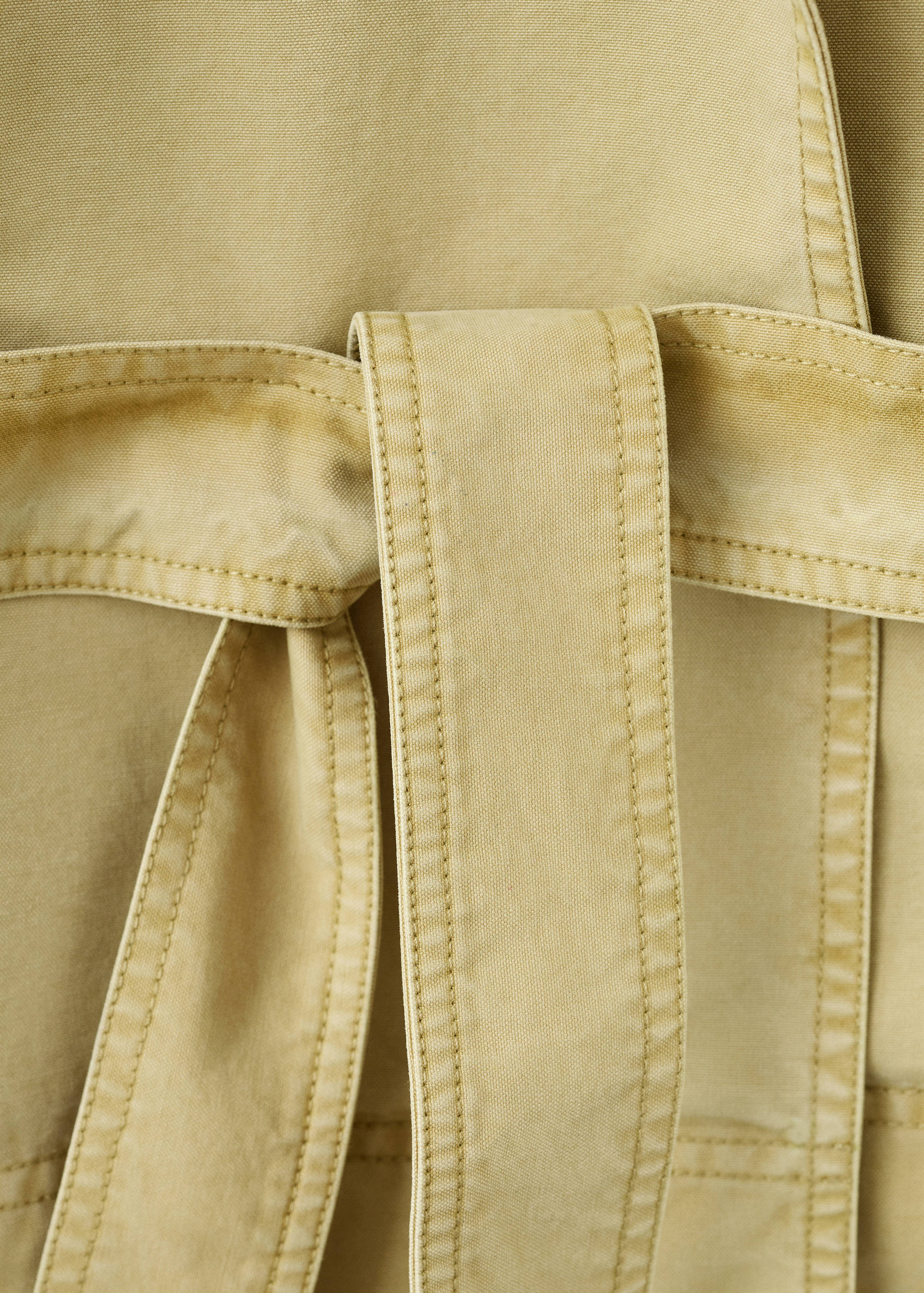 Parka à revers ceinturée - Détail de l'article 0