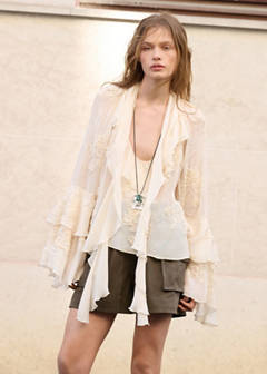Suede shorts with pockets — Grey 1