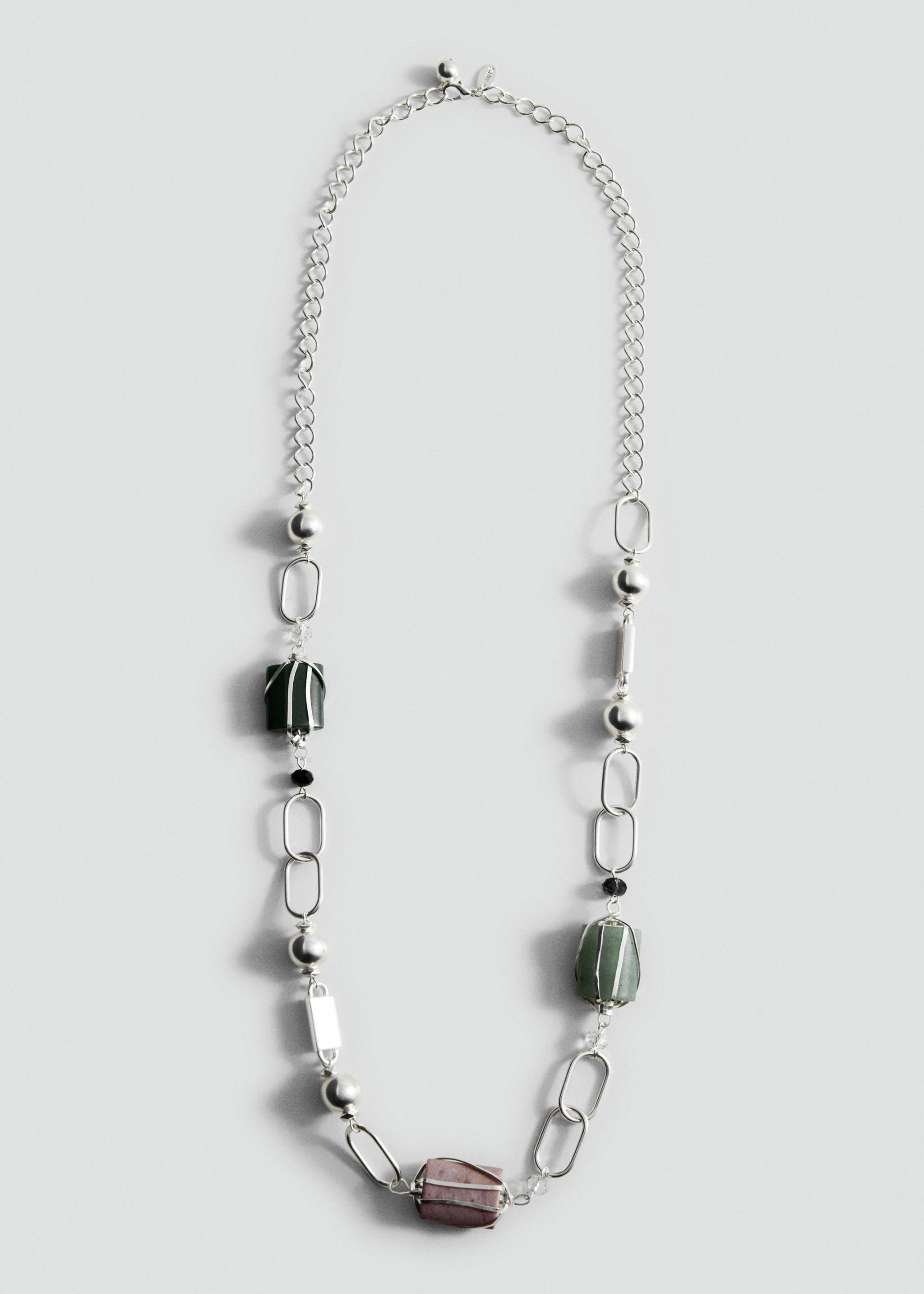 Semi-precious stone combination necklace - Article without model