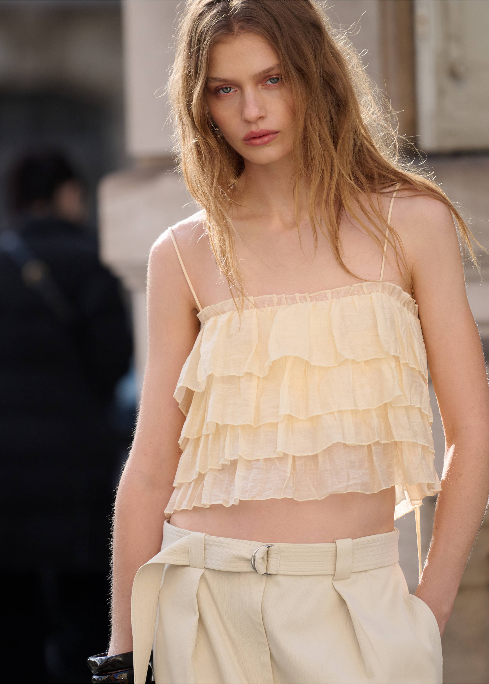 Pantalon cargo ceinture - Détail de l'article 1, Beige. Ref: 27096000-00.