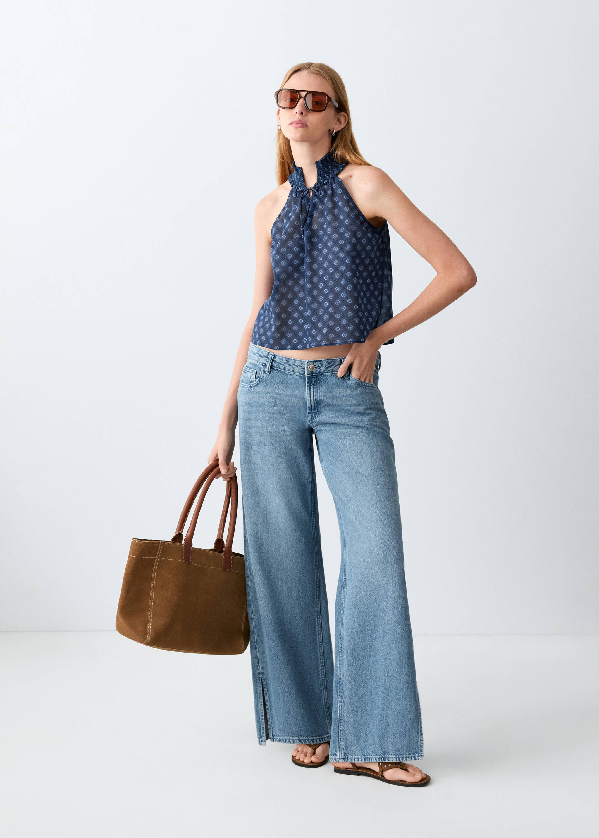 Printed halter-neck top - General plane