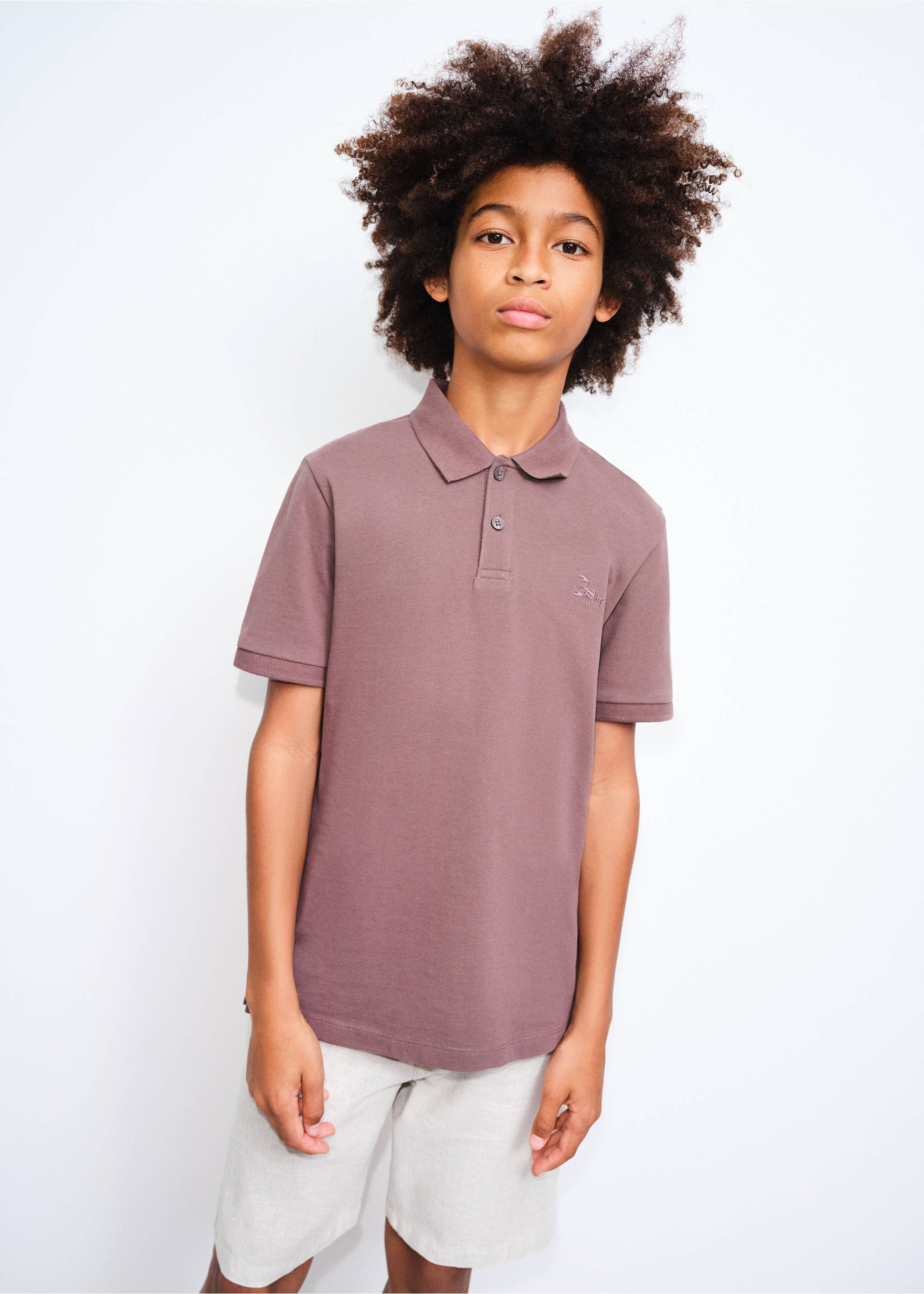 Linen-blend Bermuda shorts - Medium plane, Sand. Ref: 27096338-00.