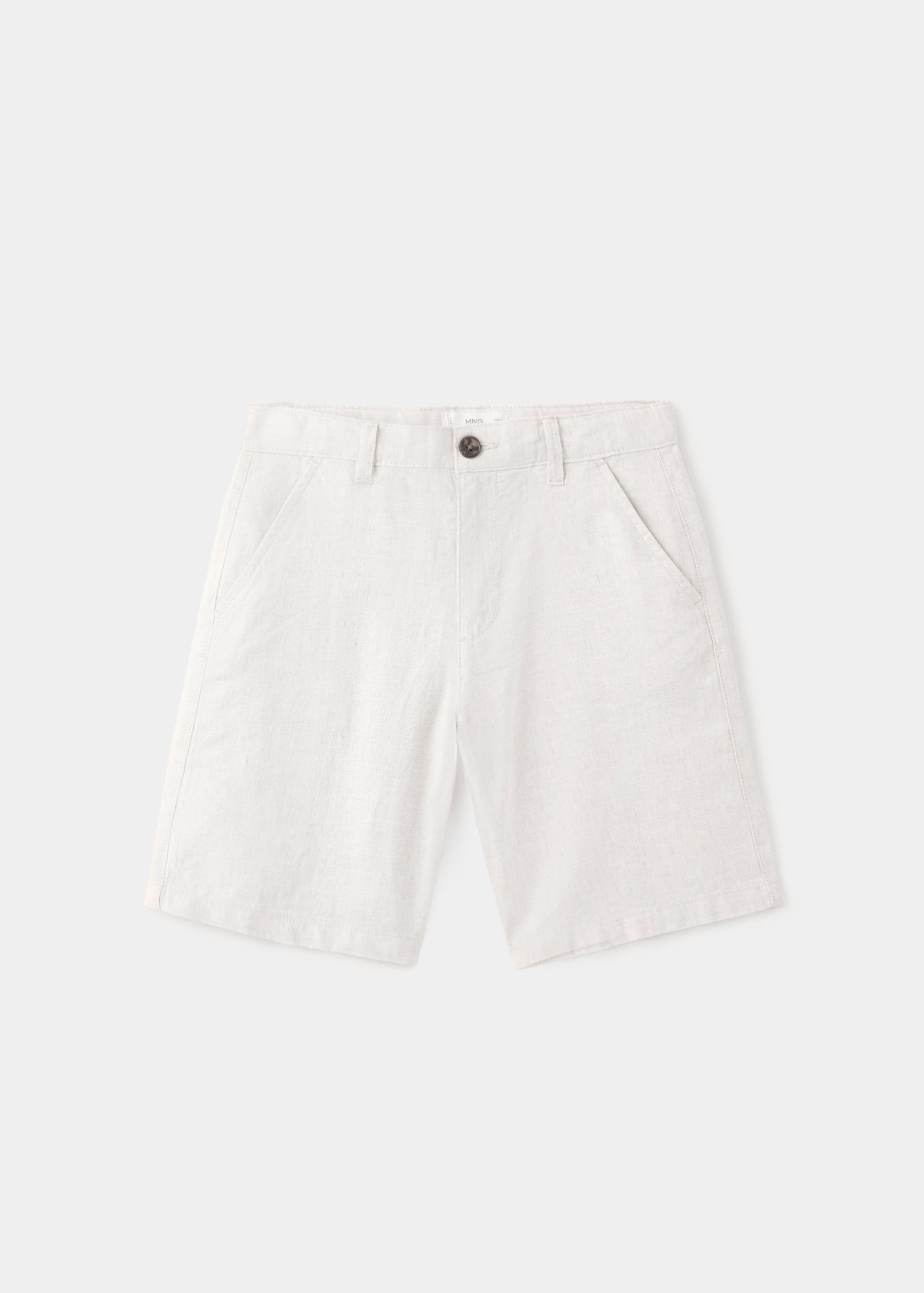Linen-blend Bermuda shorts - Article without model