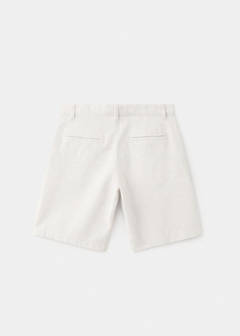 Linen-blend Bermuda shorts — Sand 4