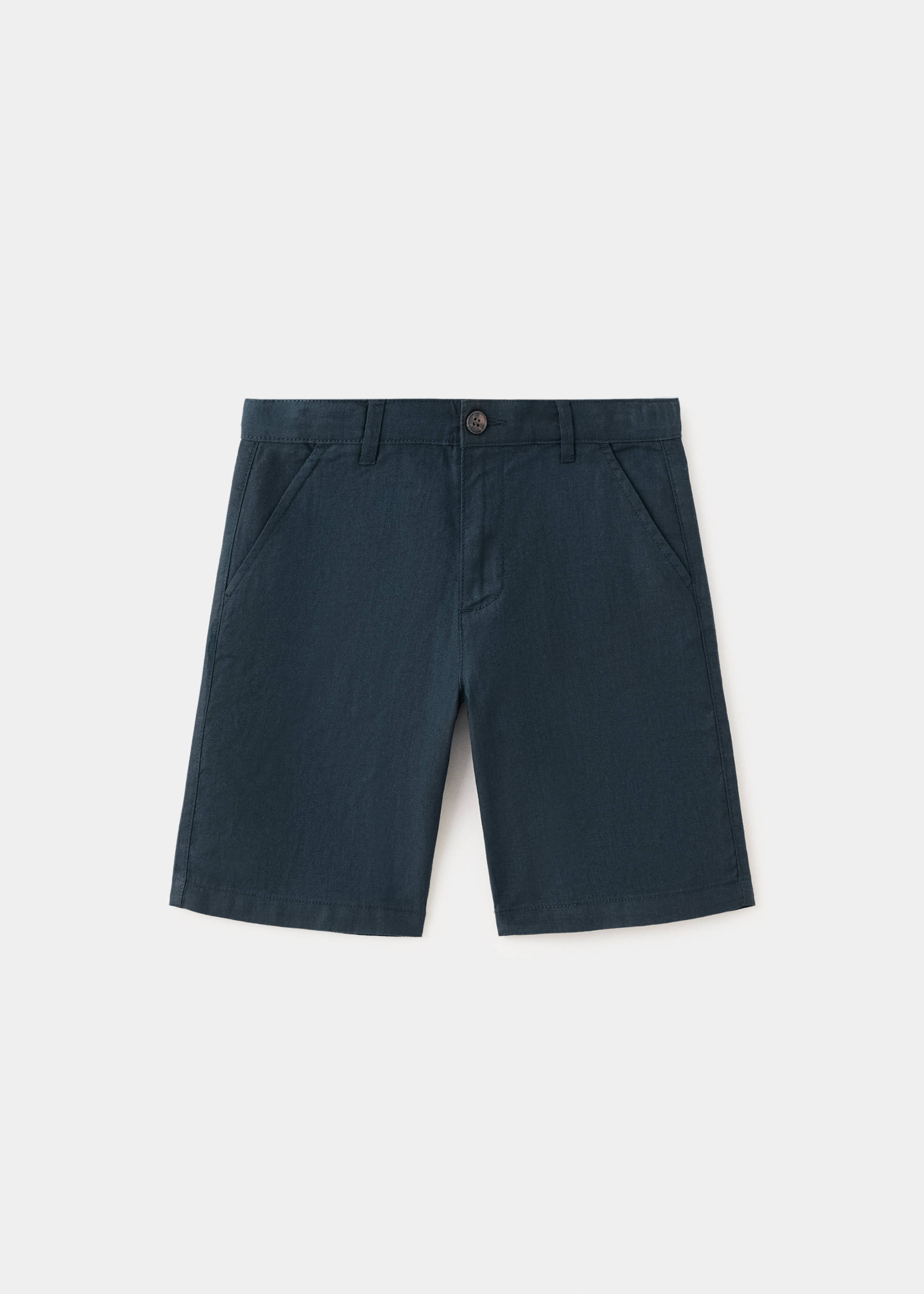 Linen-blend Bermuda shorts - Article without model