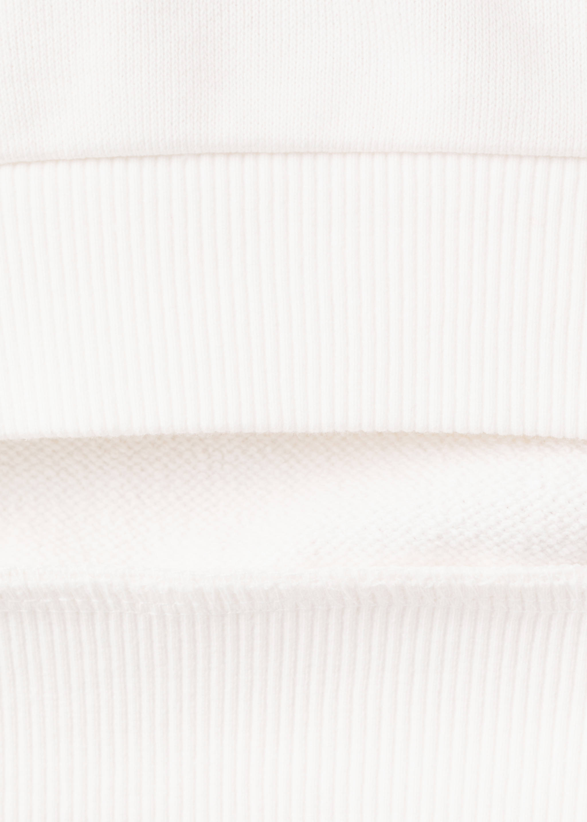 Cotton sweatshirt with embroidered flowers - Details of the article 0