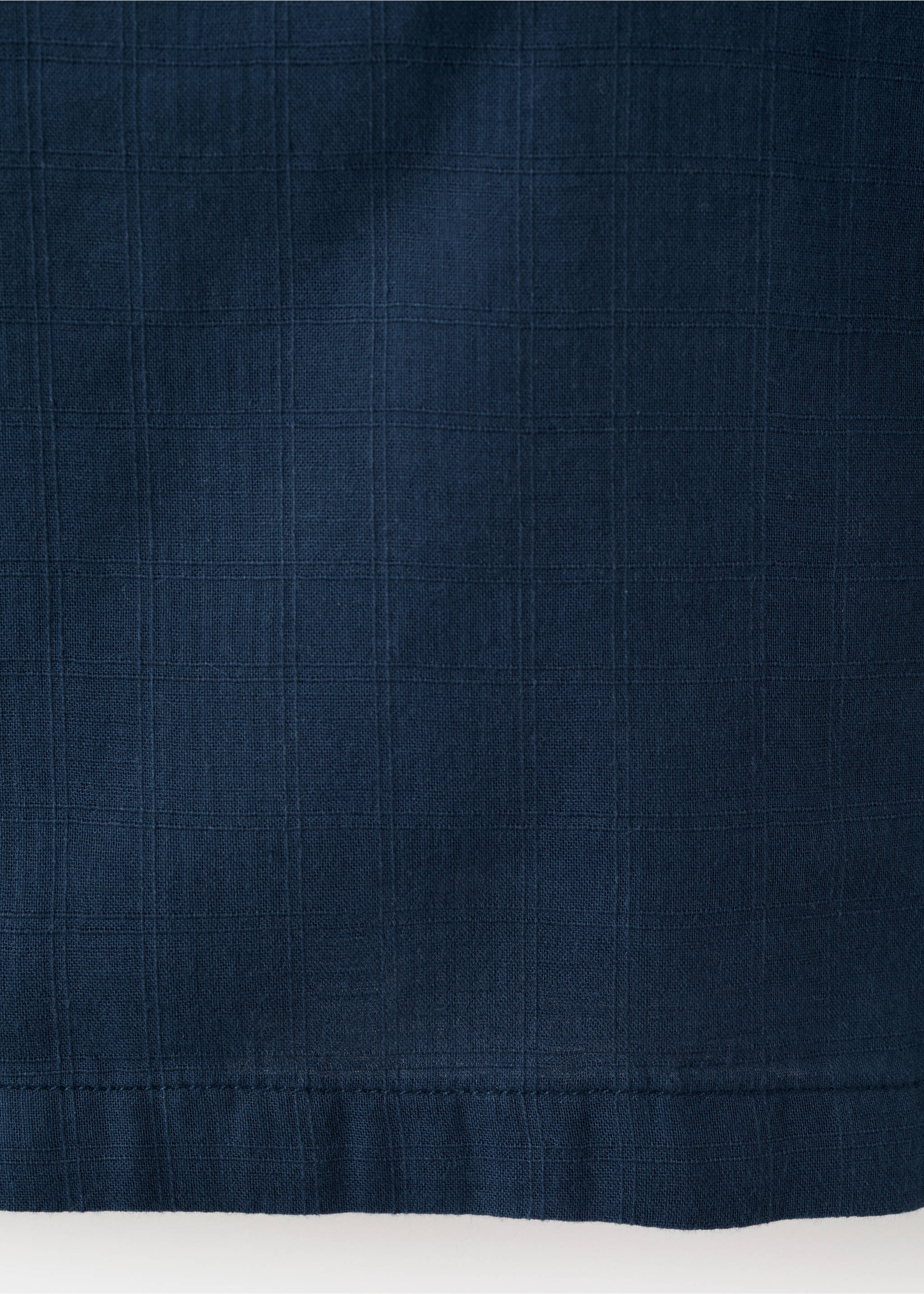 Camisa algodón textura - Detalle del artículo 0, Azul marino. Ref: 27096341-00.