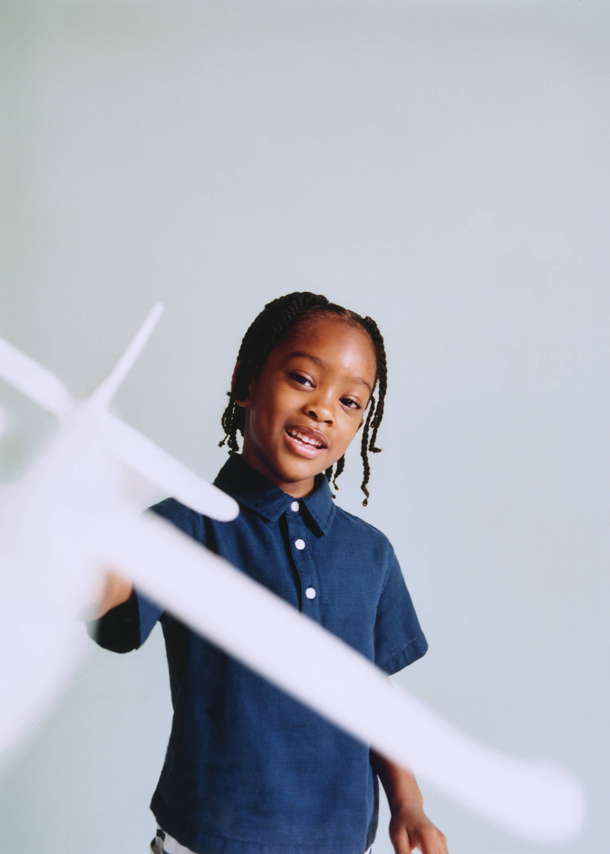 Textured cotton shirt - Details of the article 5