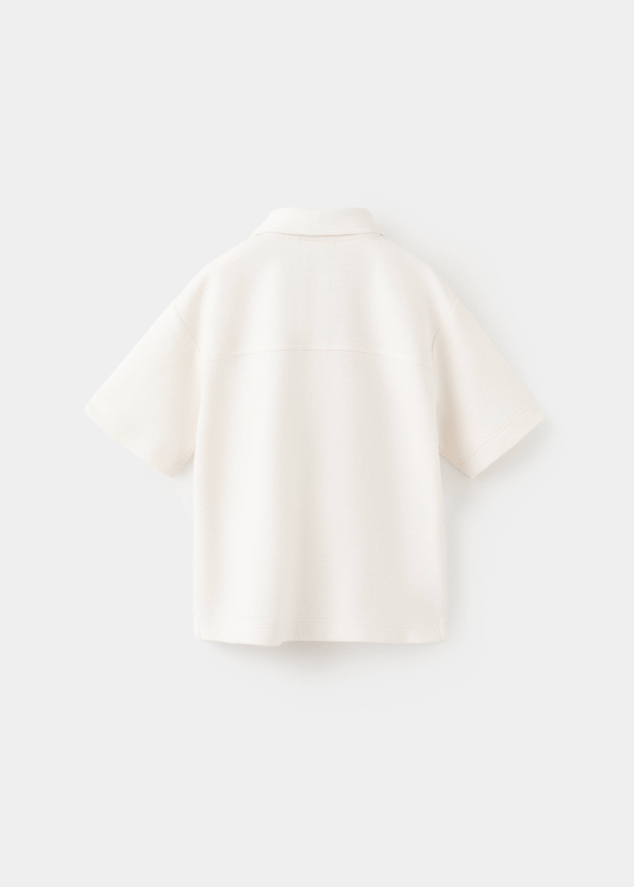 Chest-pocket cotton pocket polo shirt - Reverse of the article