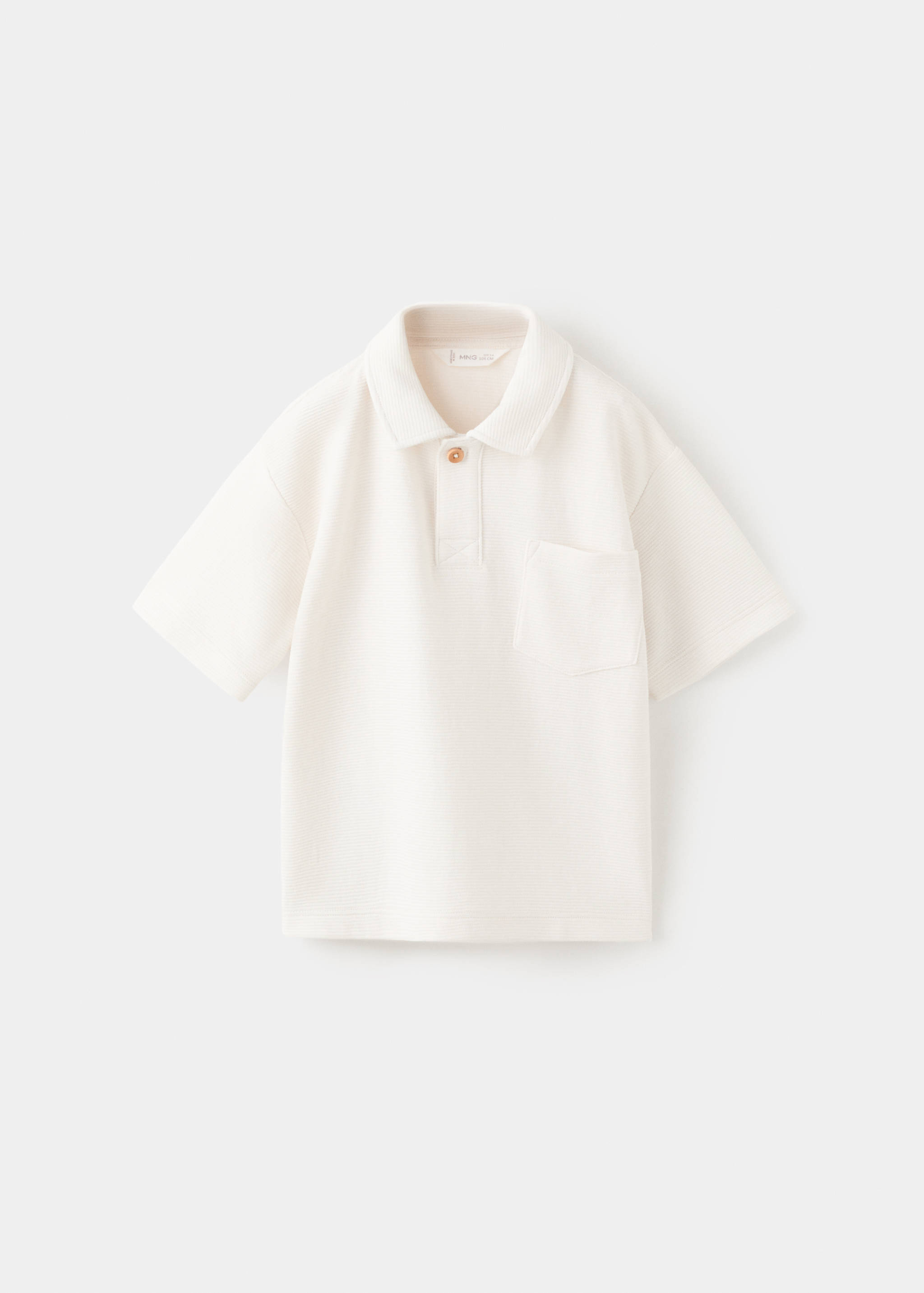 Chest-pocket cotton pocket polo shirt - Article without model