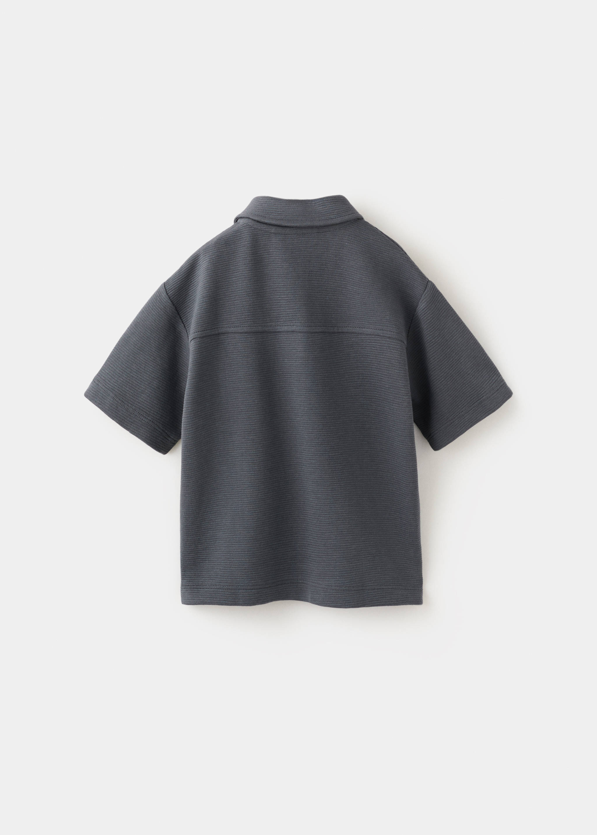 Chest-pocket cotton pocket polo shirt - Reverse of the article