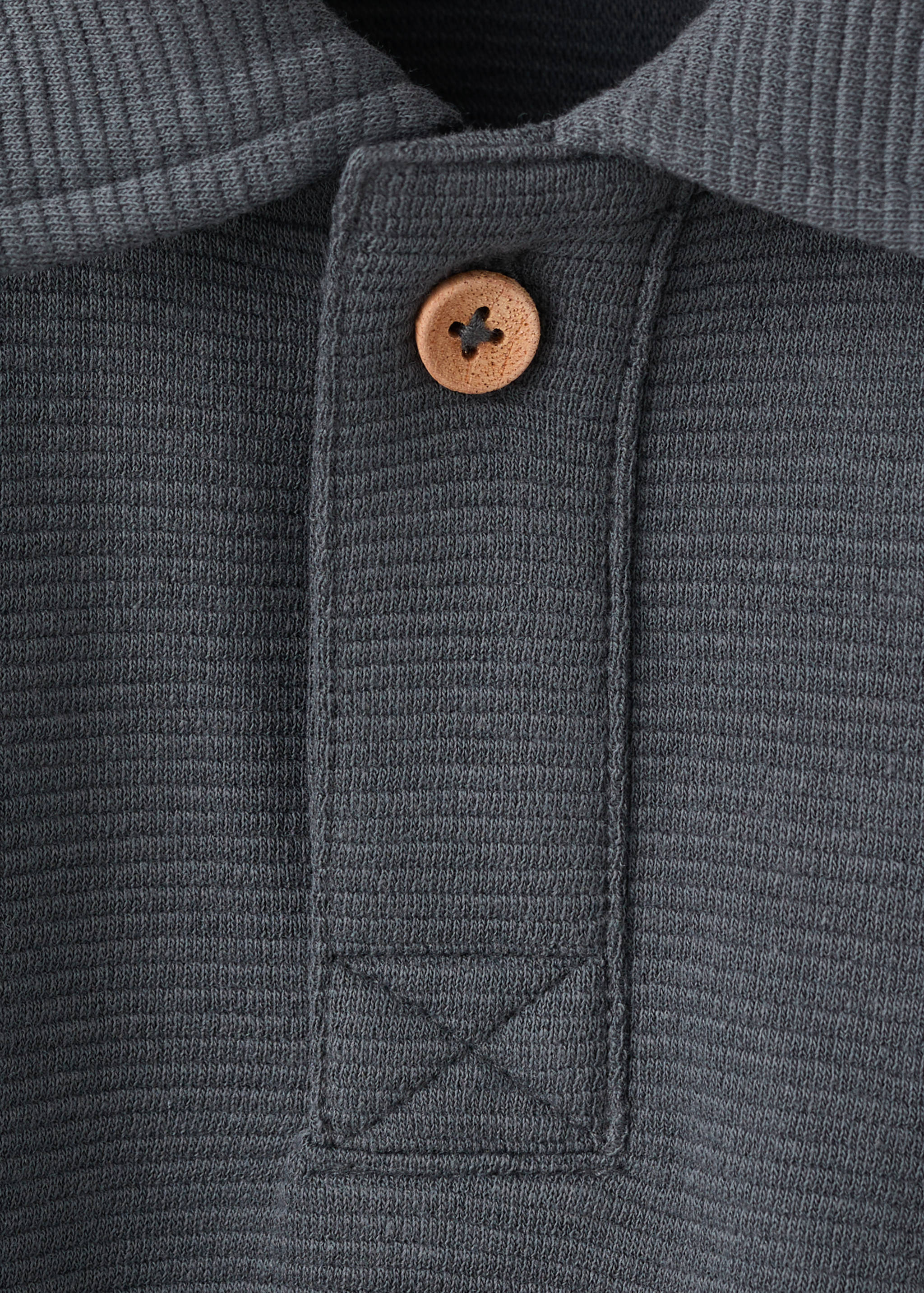 Chest-pocket cotton pocket polo shirt - Details of the article 8