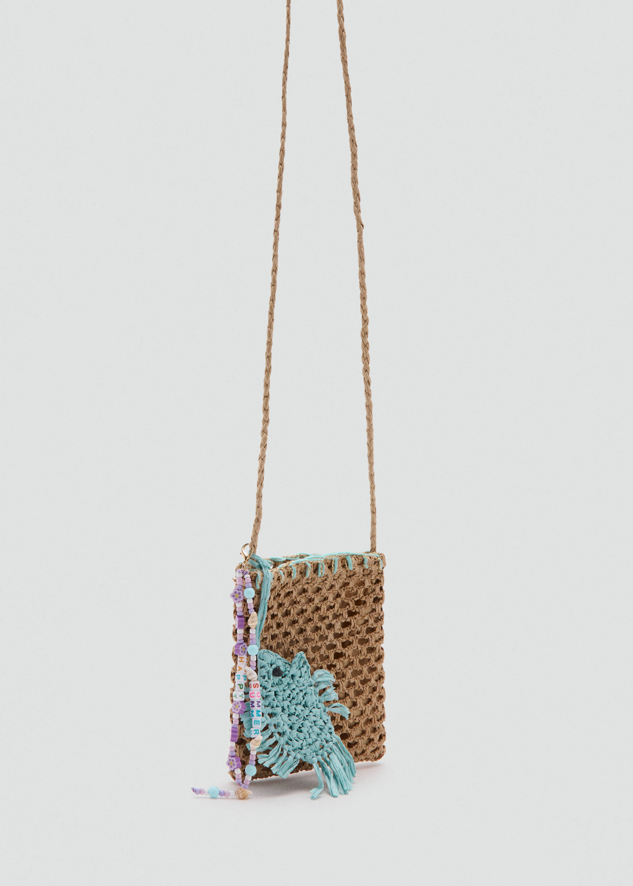 Mini crossbody bag with fish - Medium plane