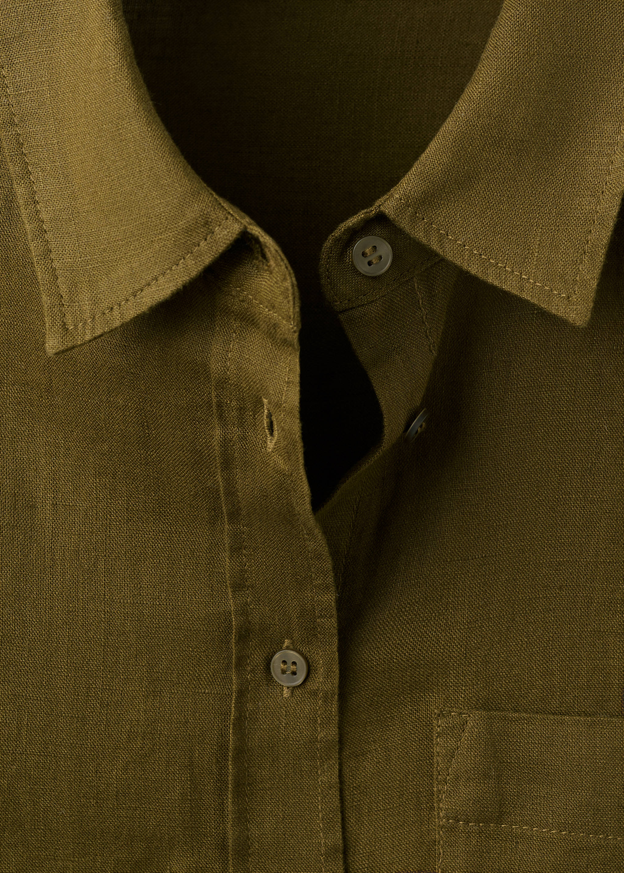 Pocket linen shirt - Details of the article 8
