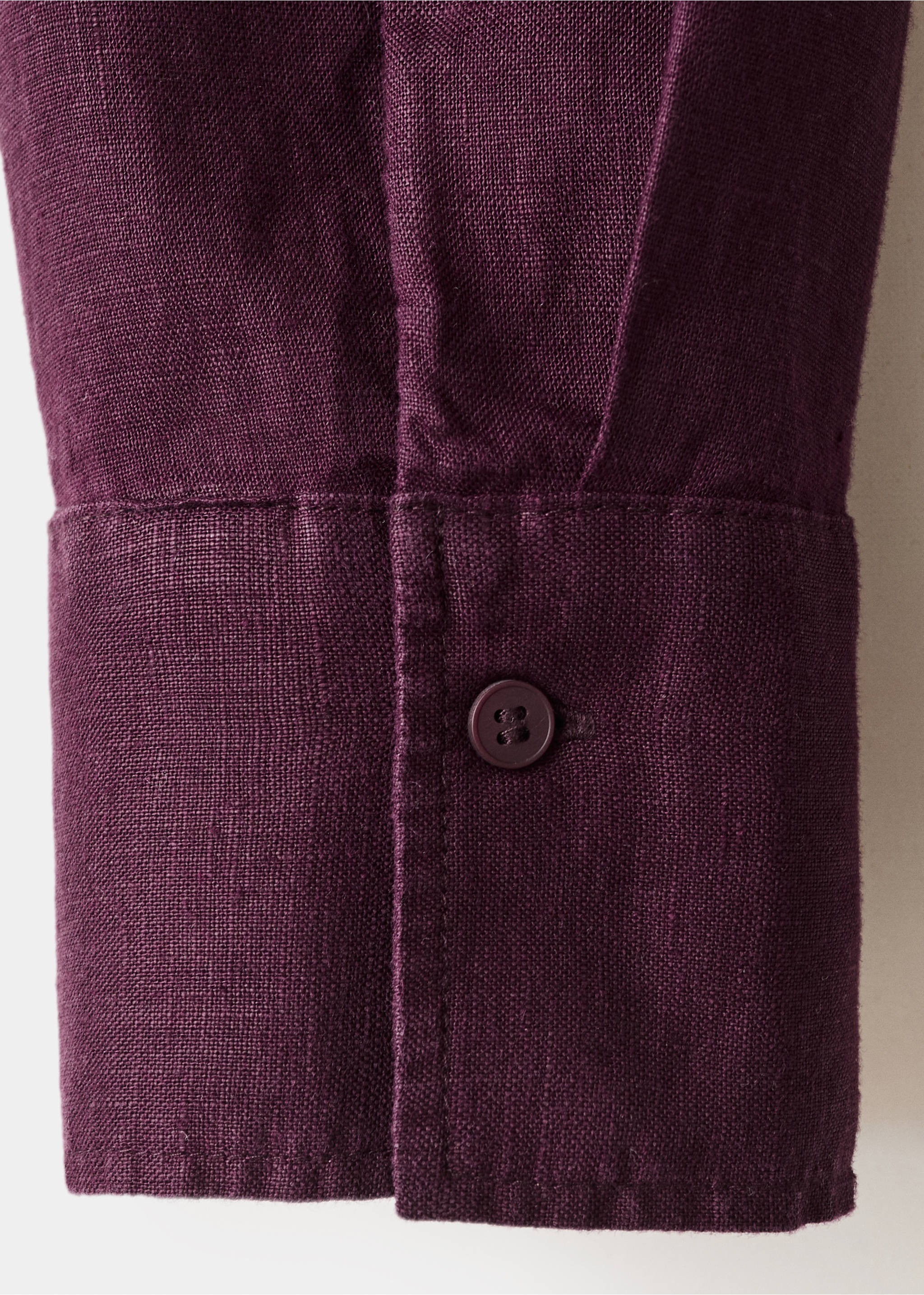 Chemise lin poche - Détail de l'article 0, Prune. Ref: 27096345-00.