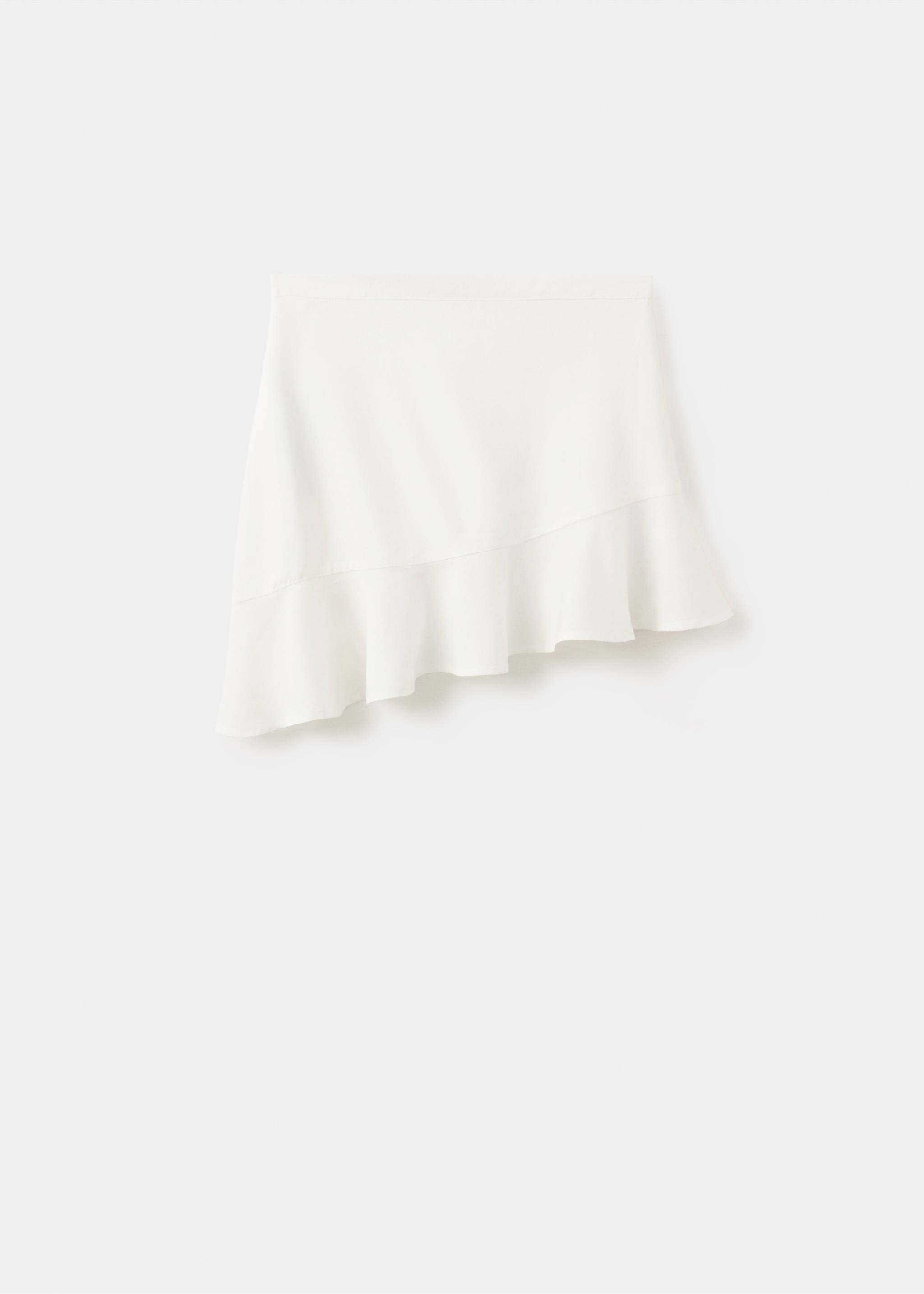 Asymmetrical ruffled skirt - Article without model, Off White. Ref: 27096346-00.