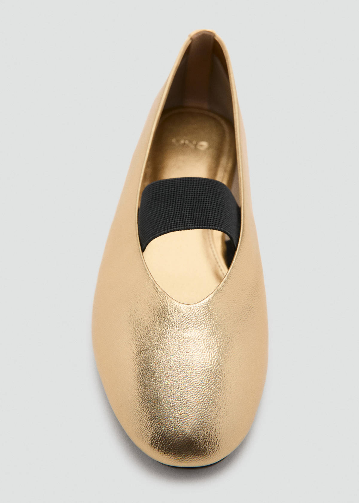 Strap leather shoes — Gold