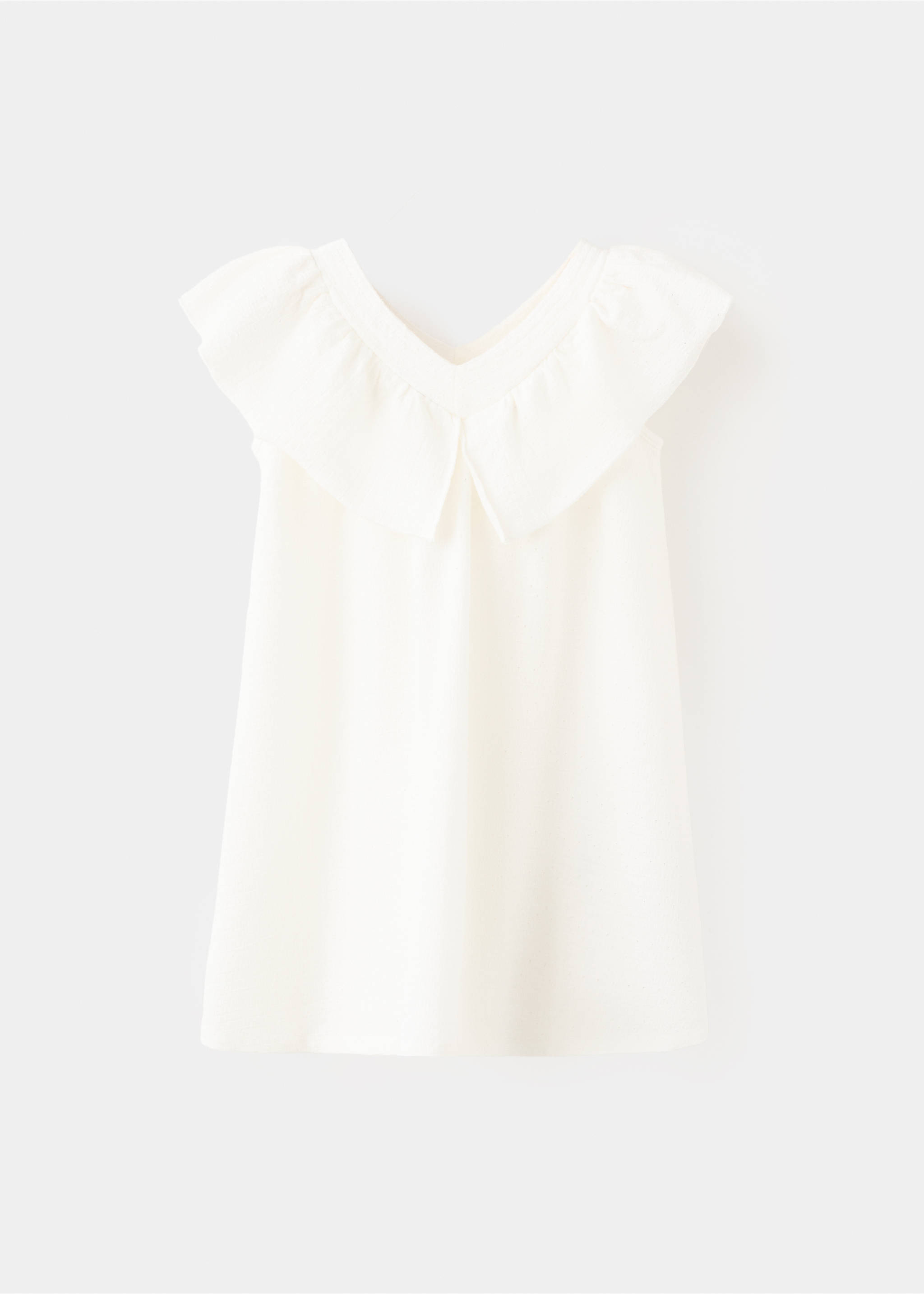 Vestido algodón volante - Artículo sin modelo, Blanco roto. Ref: 27096349-00.