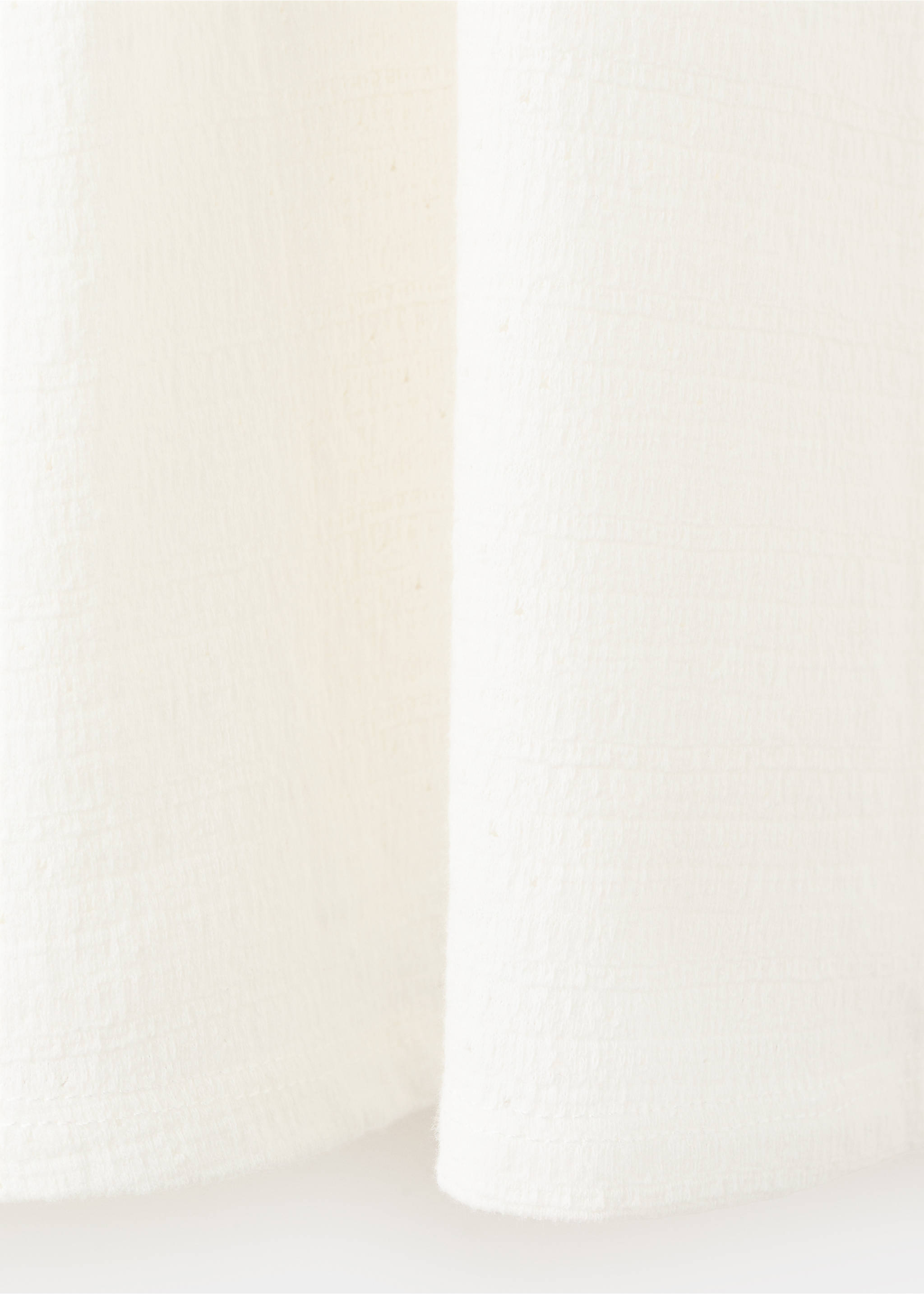 Vestido algodón volante - Detalle del artículo 0, Blanco roto. Ref: 27096349-00.