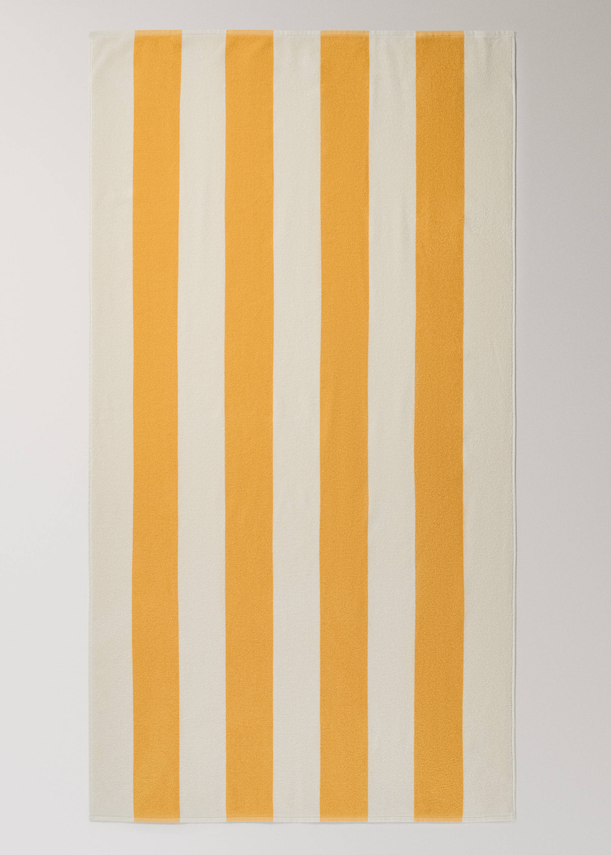 Serviette plage en coton bouclette à rayures - Détail de l'article 3