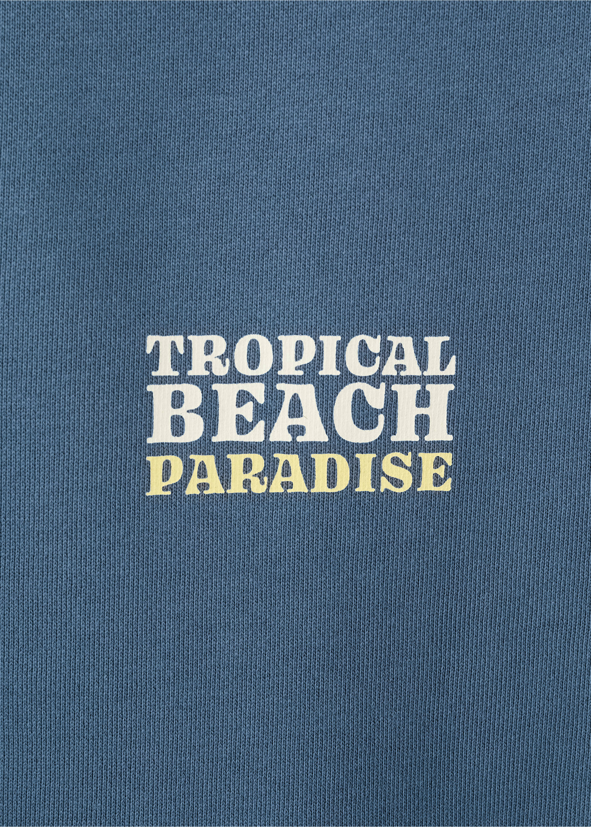 Cotton sweatshirt with text - Details of the article 0, Blue. Ref: 27096354-00.