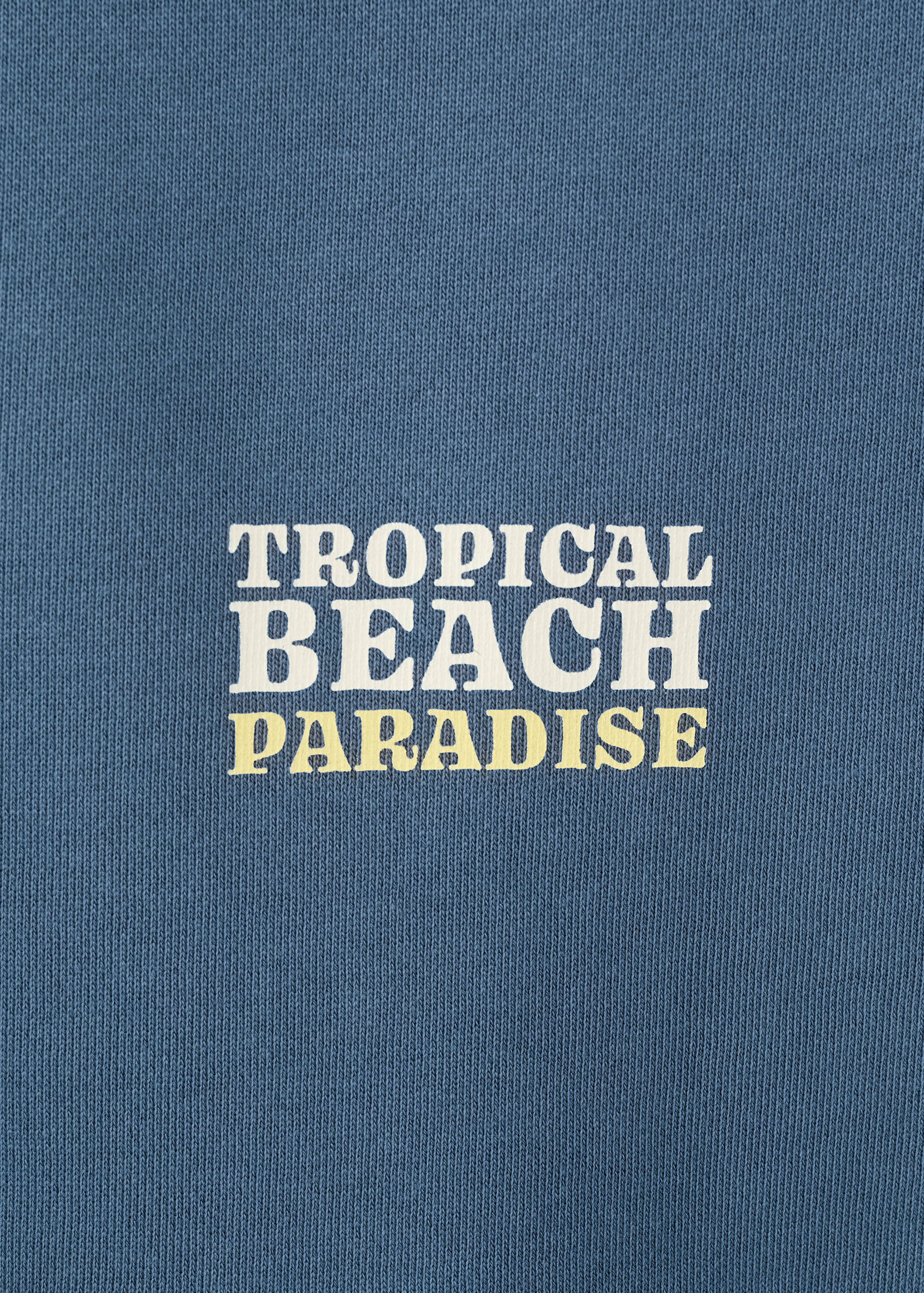 Cotton sweatshirt with text - Details of the article 0