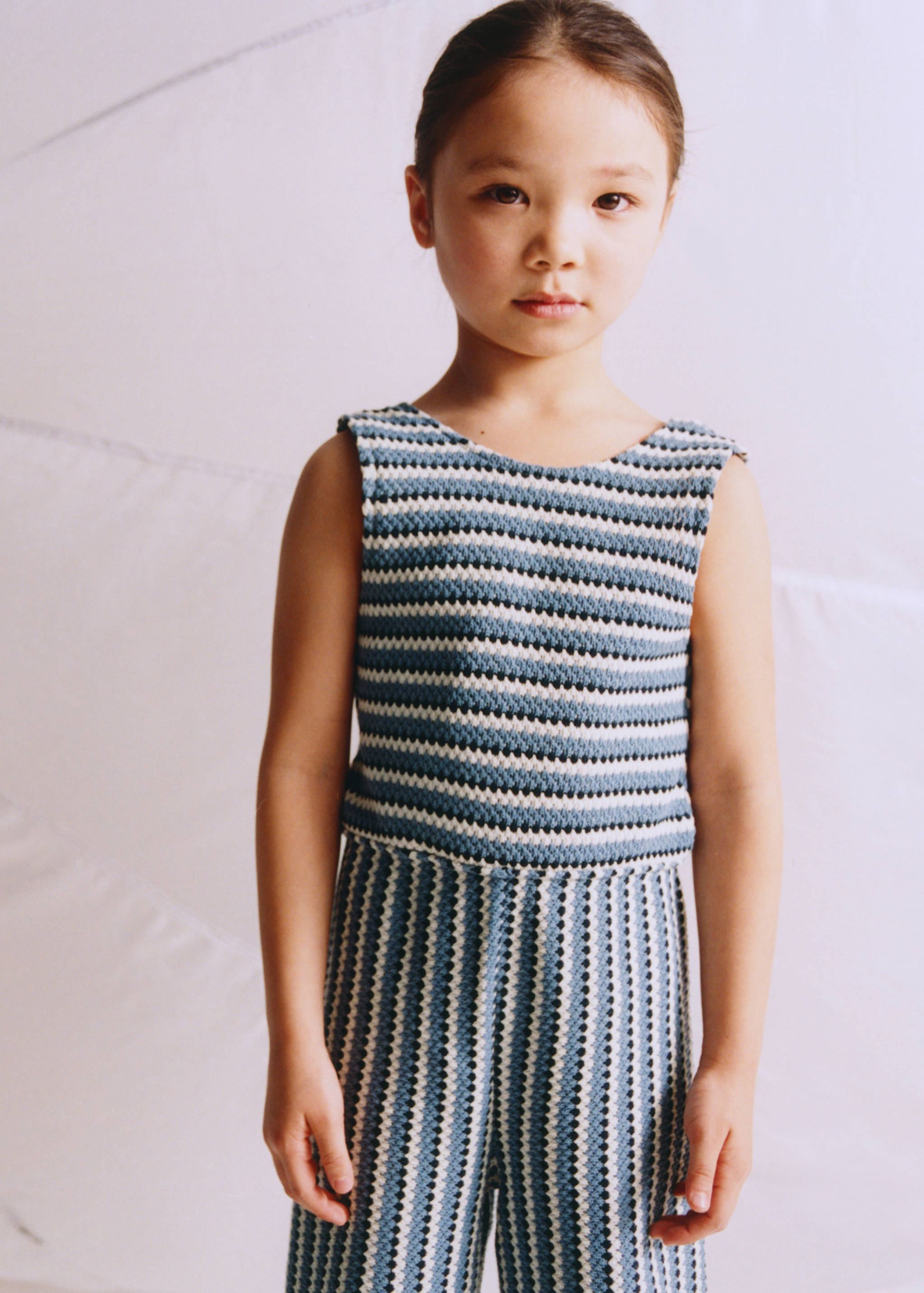 Cable knit long jumpsuit - General plane