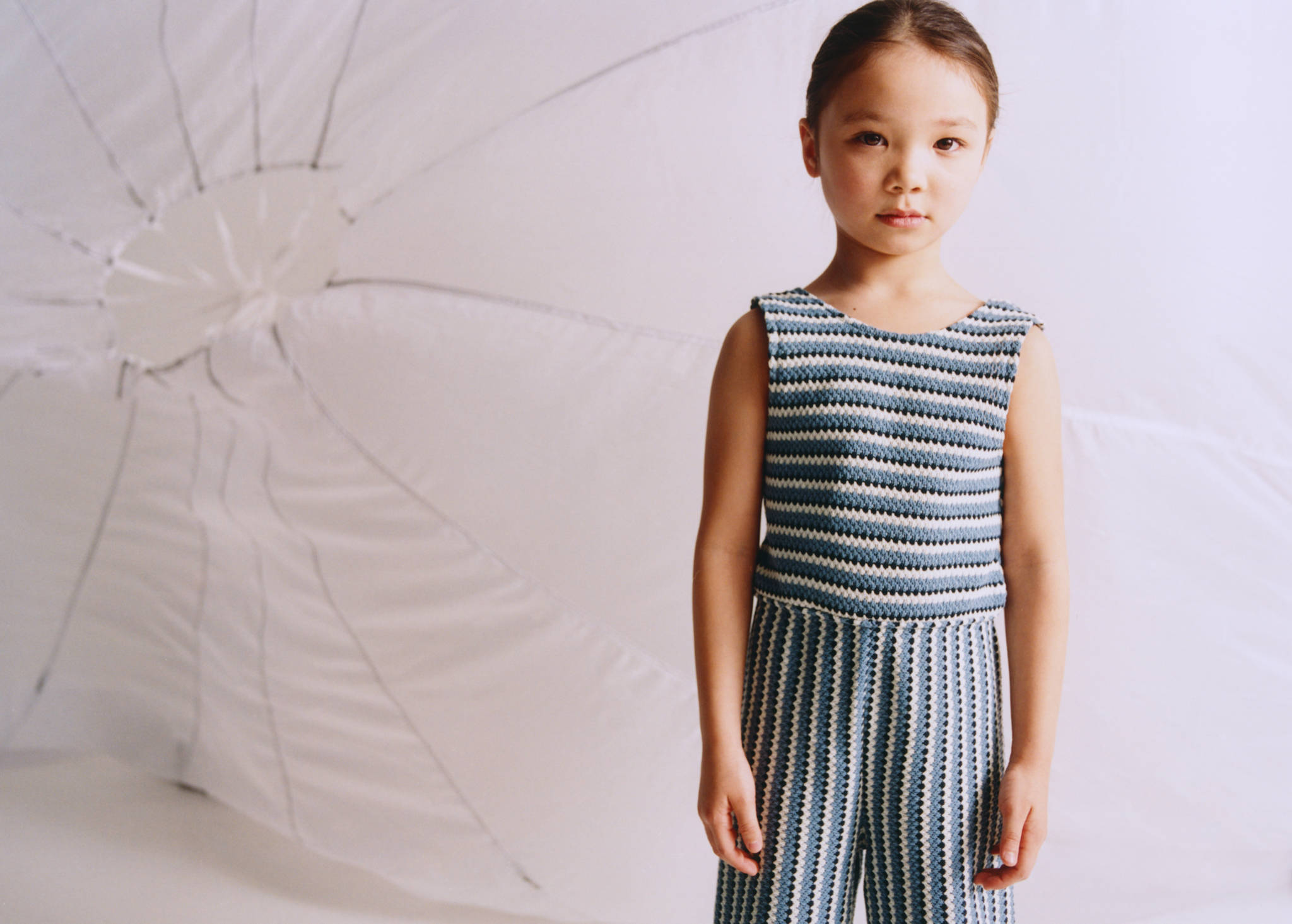 Cable knit long jumpsuit - Panoramic plane