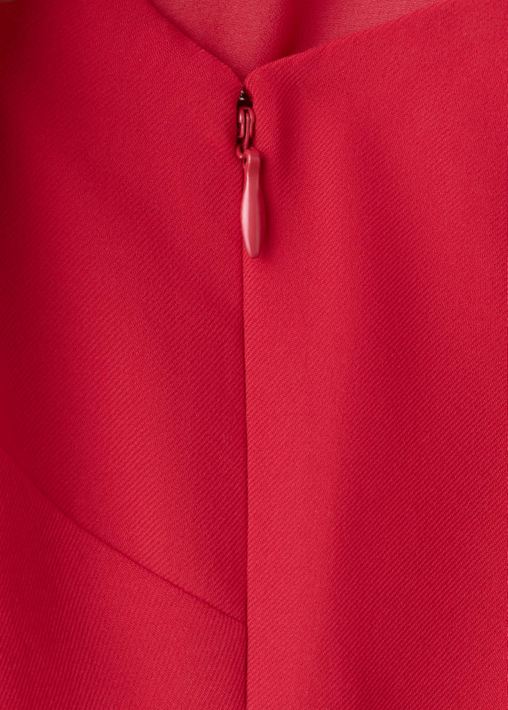 Open back halter jumpsuit — Red