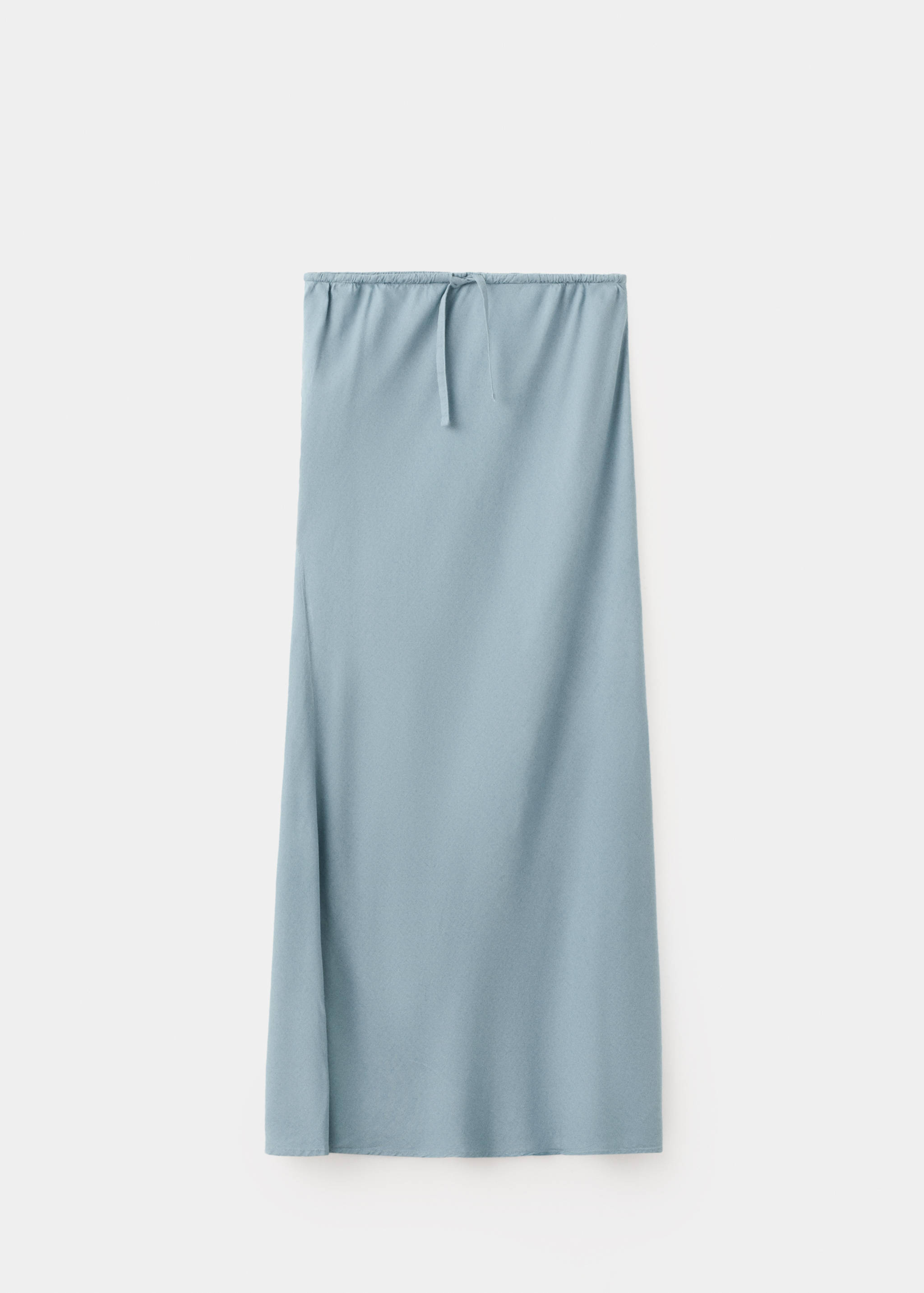Linen-blend straight skirt - Article without model