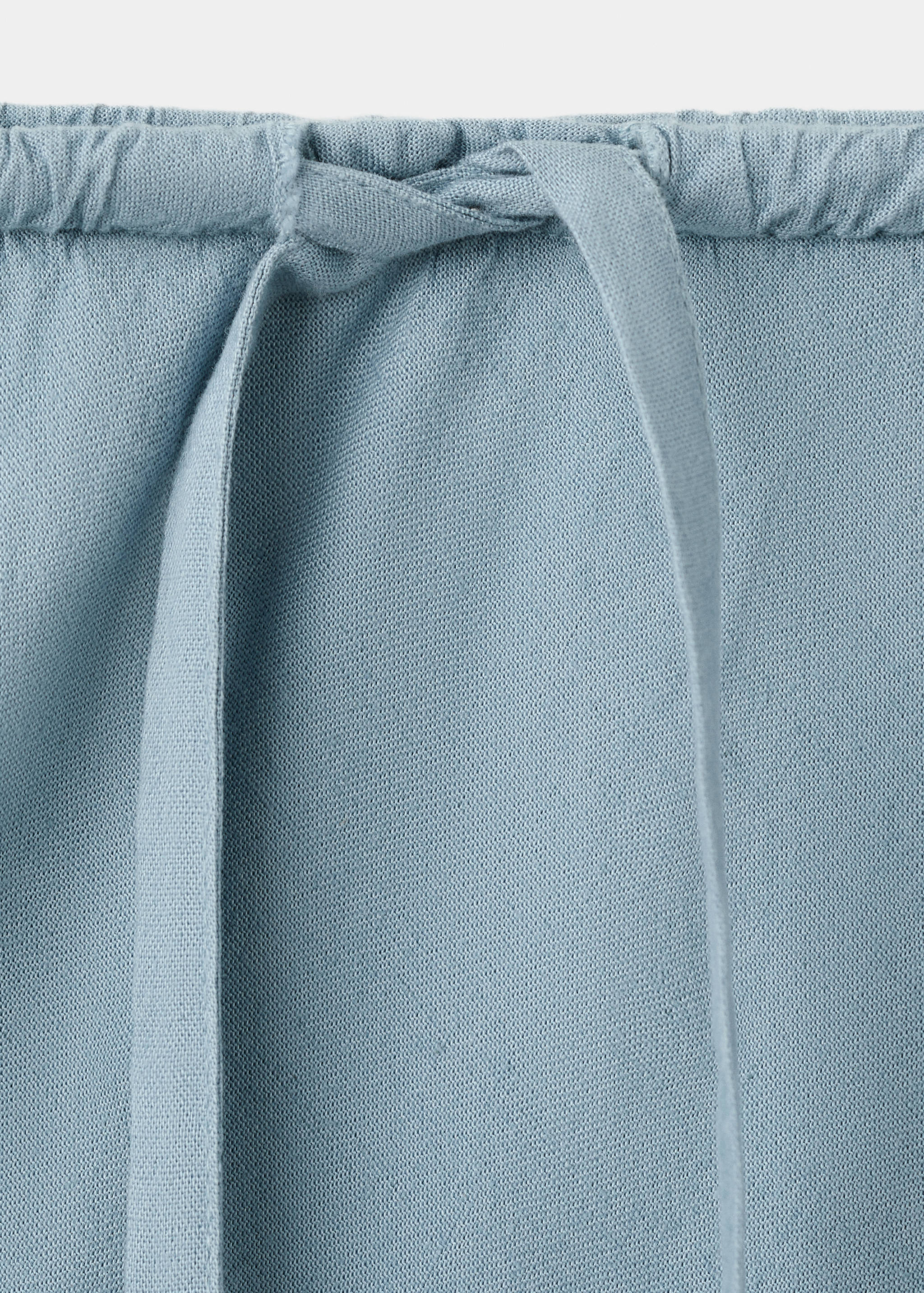 Linen-blend straight skirt - Details of the article 8