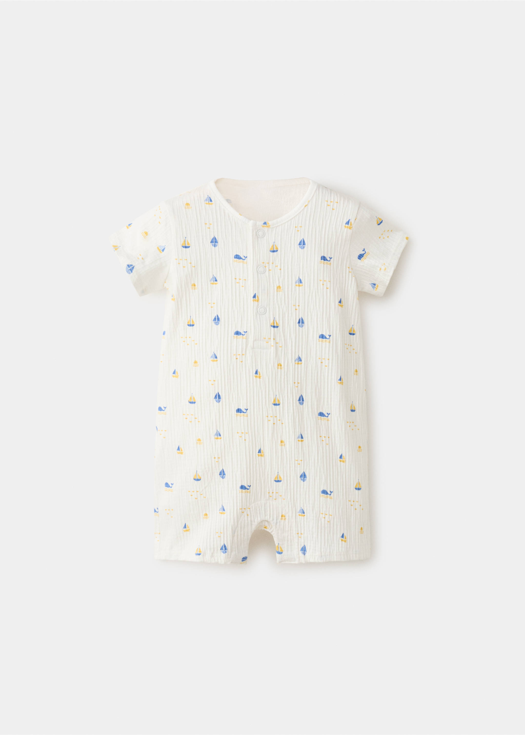 Pijama body estampado marinero - Artículo sin modelo, Blanco roto. Ref: 27096714-00.