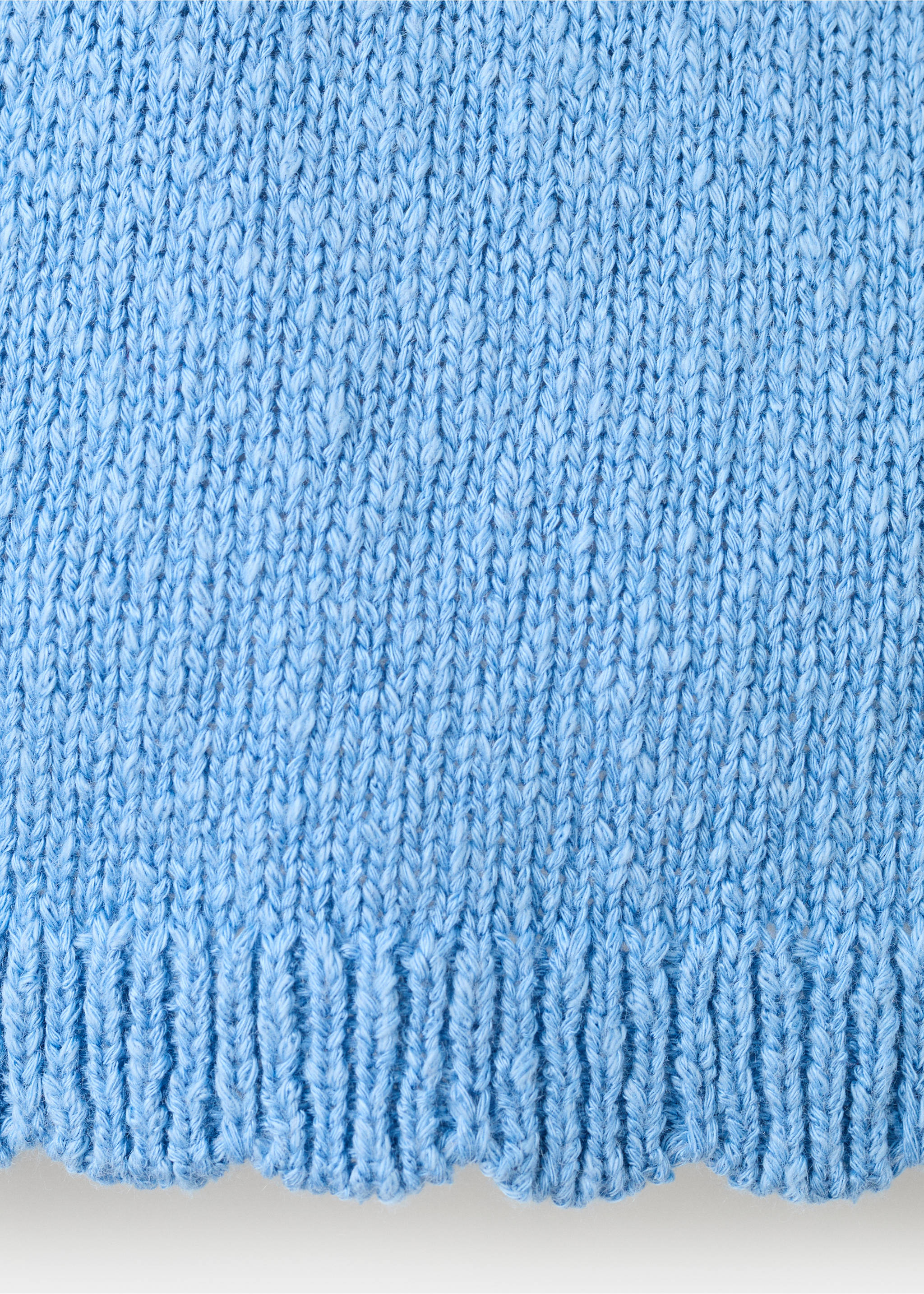 Chaleco punto trenzado - Detalle del artículo 8, Azul. Ref: 27096715-00.