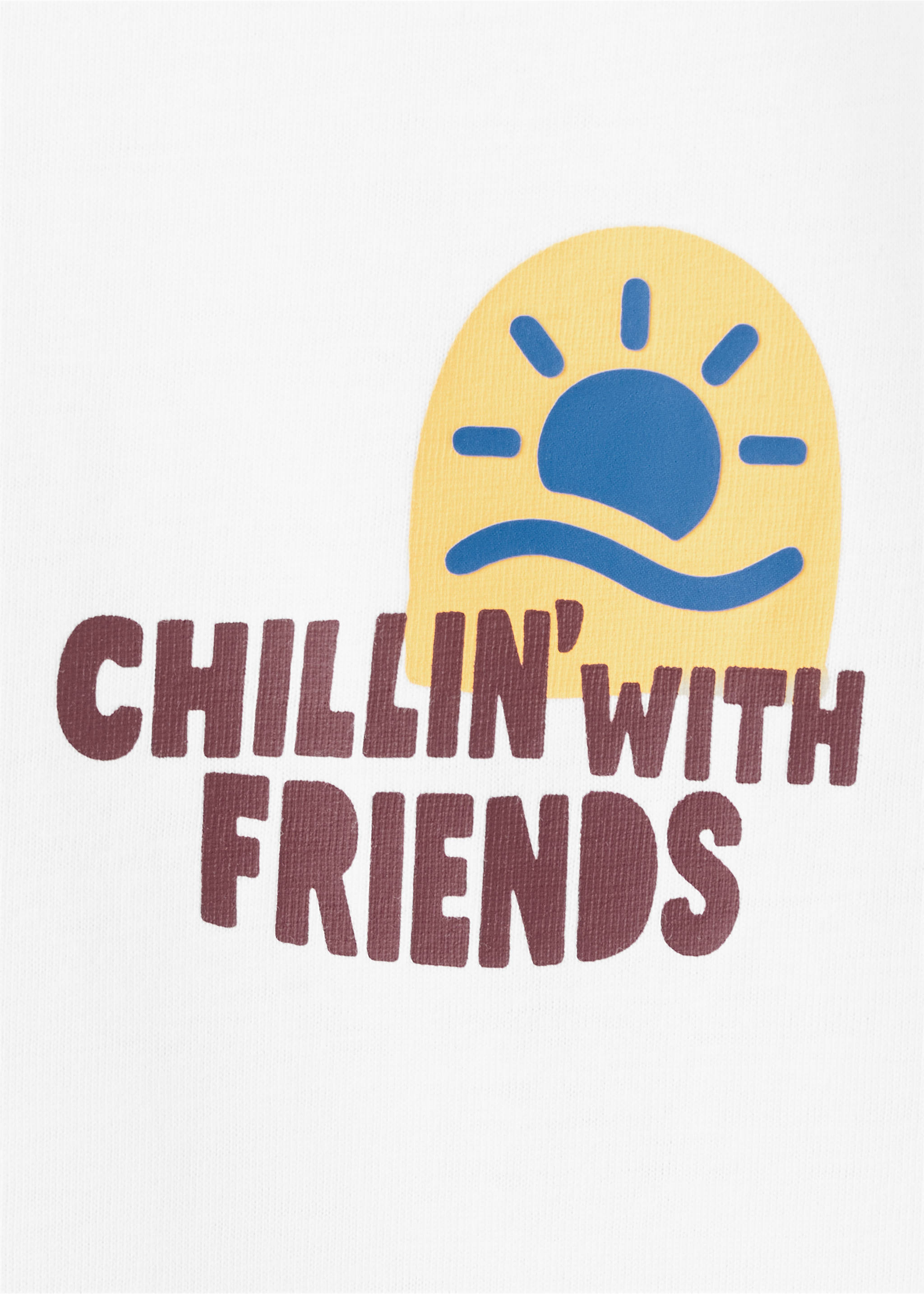 Printed cotton-blend t-shirt - Details of the article 8, White. Ref: 27096716-00.