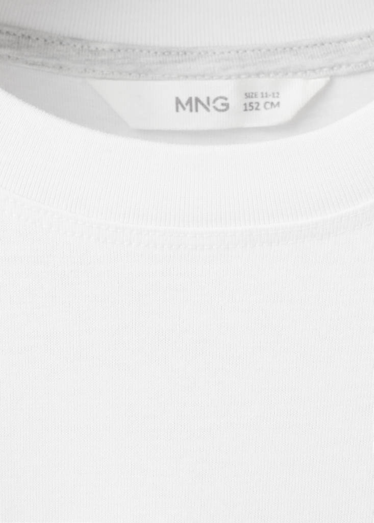 Printed cotton-blend t-shirt — White