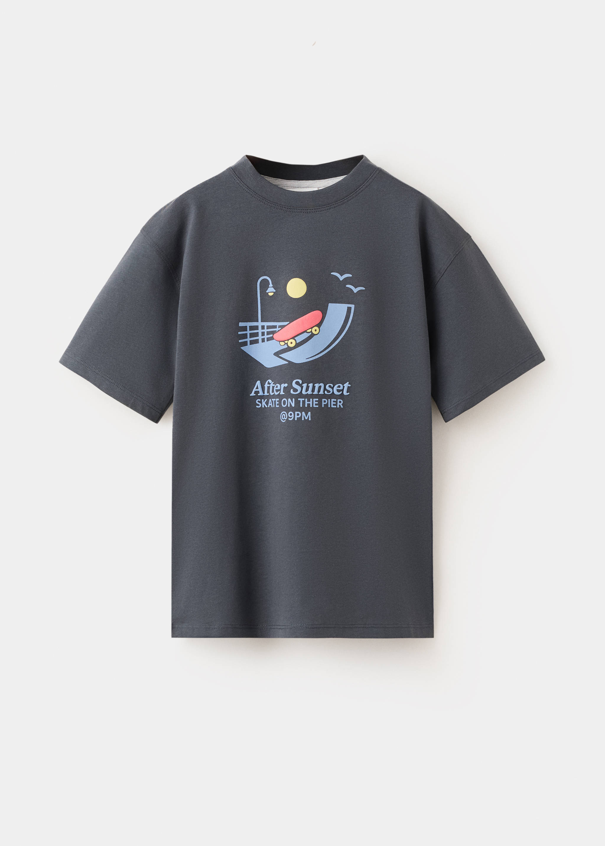 Printed cotton-blend t-shirt - Article without model