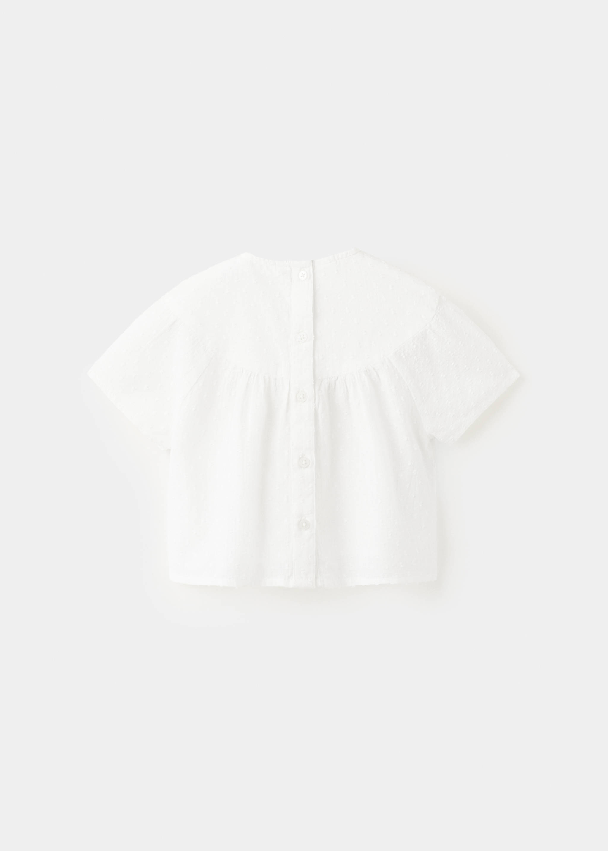 Embroidered cotton blouse - Reverse of the article