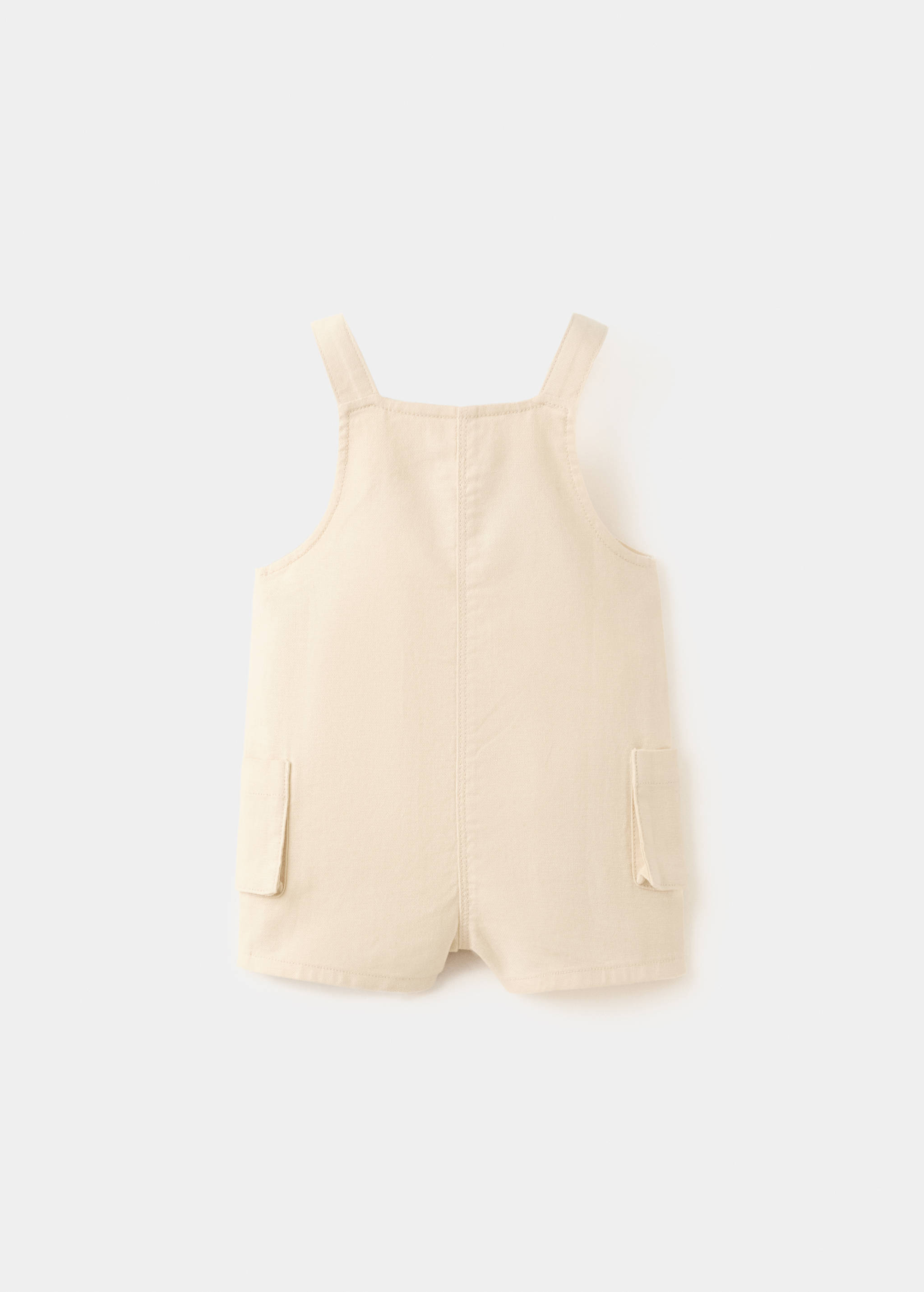 Short cotton dungarees - Reverse of the article