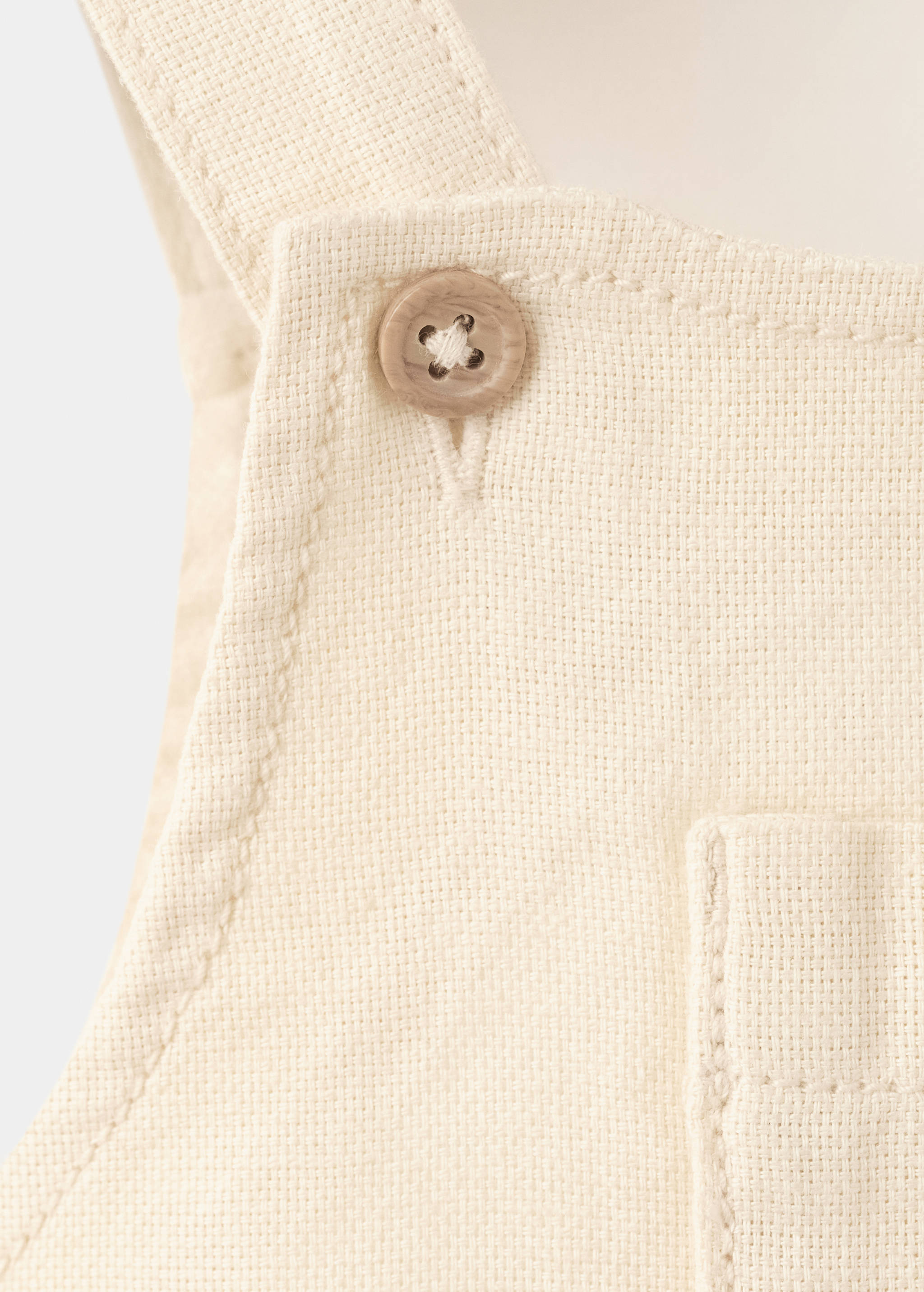 Short cotton dungarees - Details of the article 8