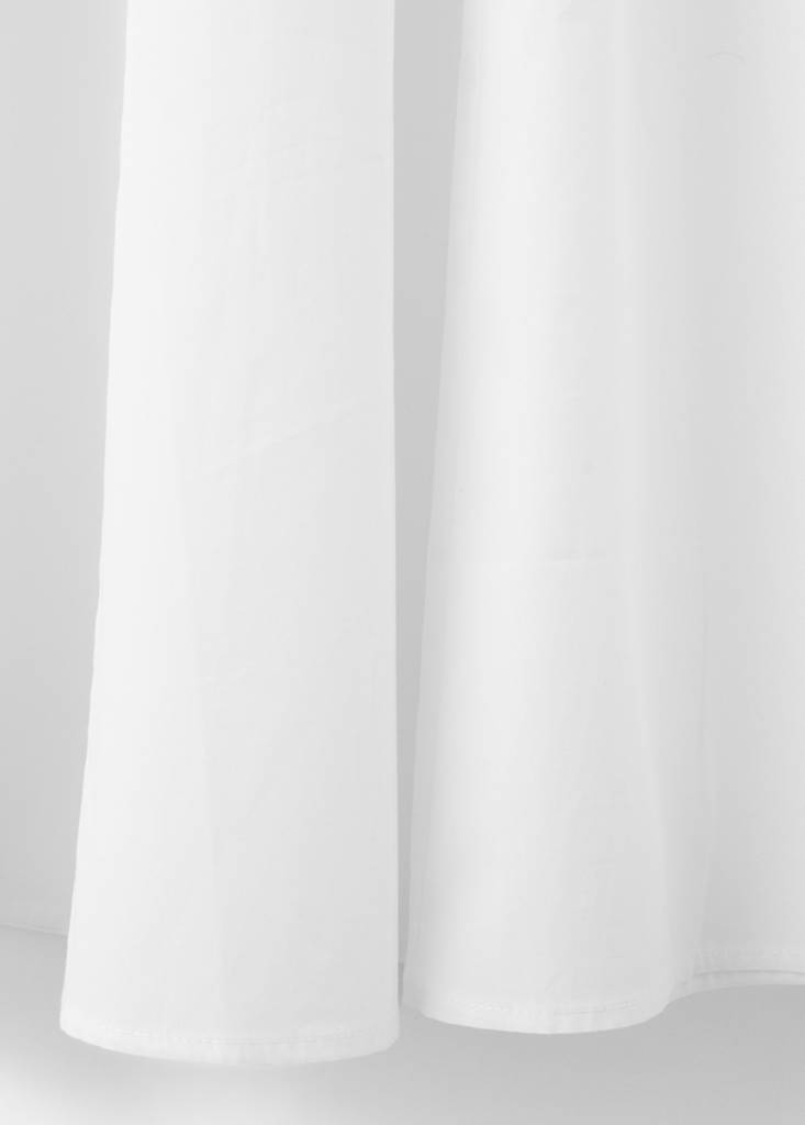 Flared cotton skirt — White