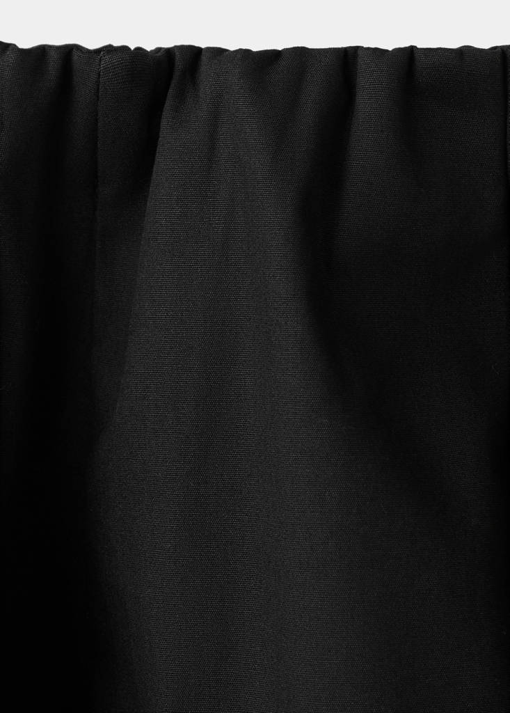 Flared cotton skirt — Black