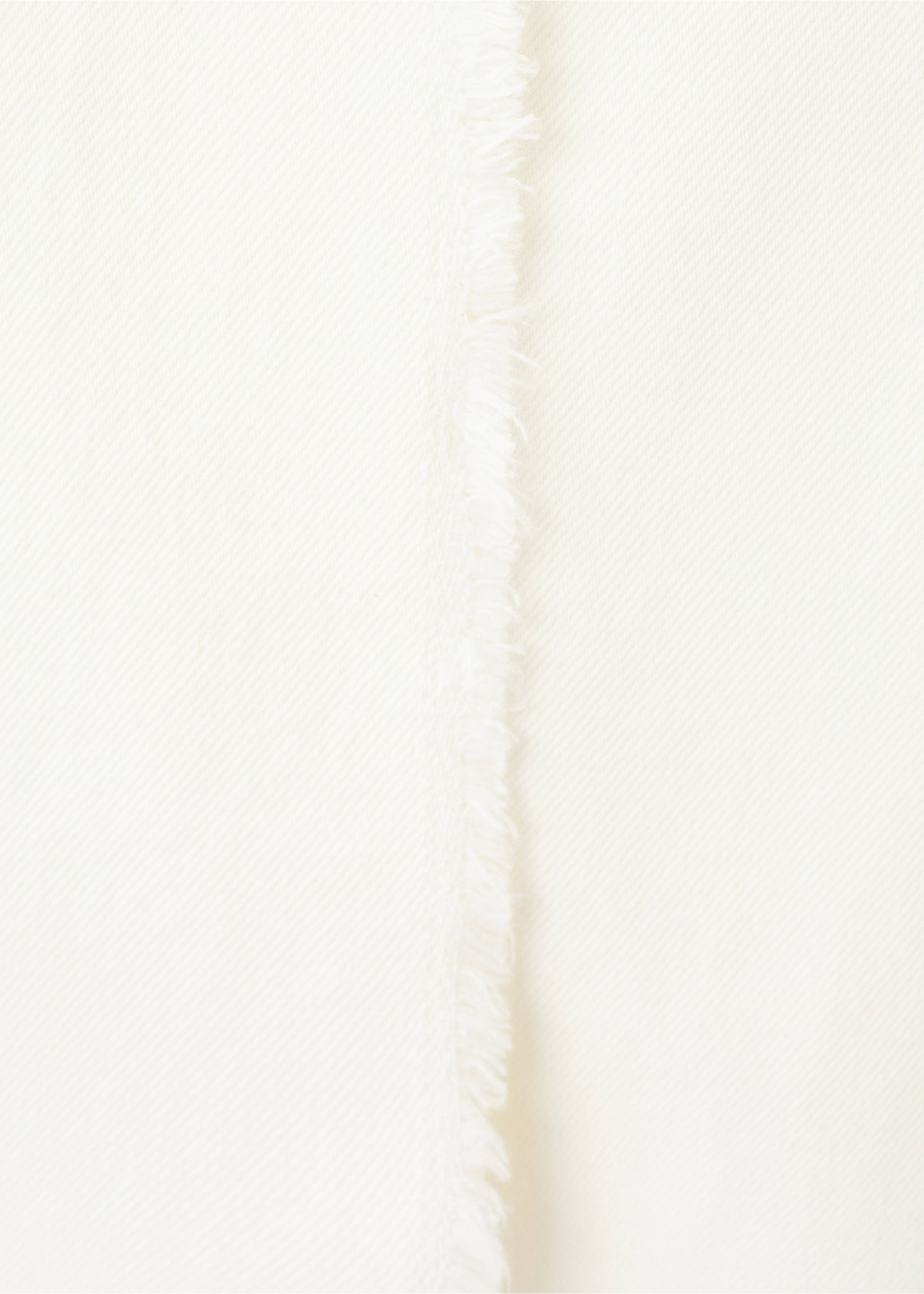 Crossed top with frayed details - Details of the article 0, Off White. Ref: 27096728-00.