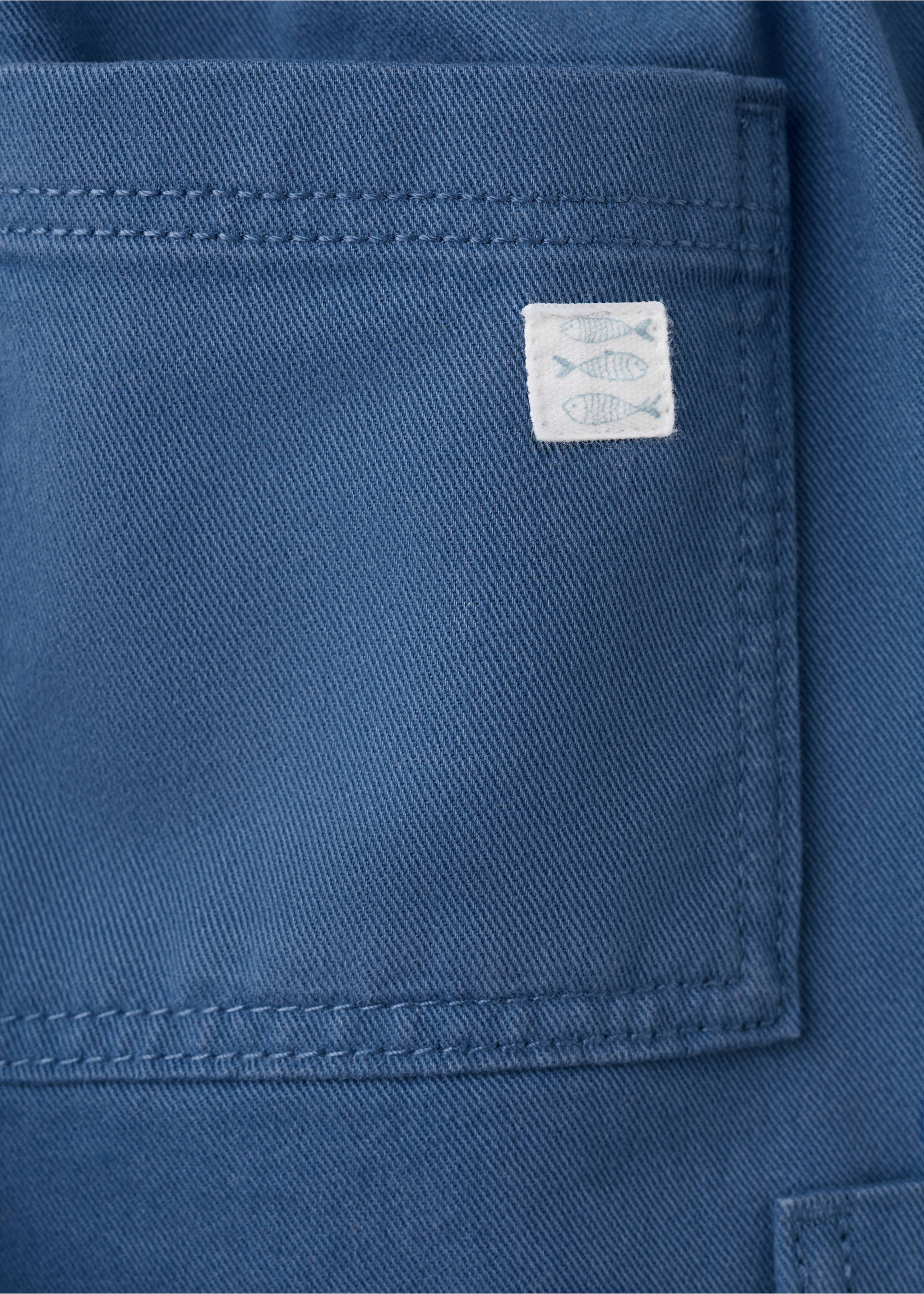 Cargo Bermuda shorts - Details of the article 0, China Blue. Ref: 27096729-00.