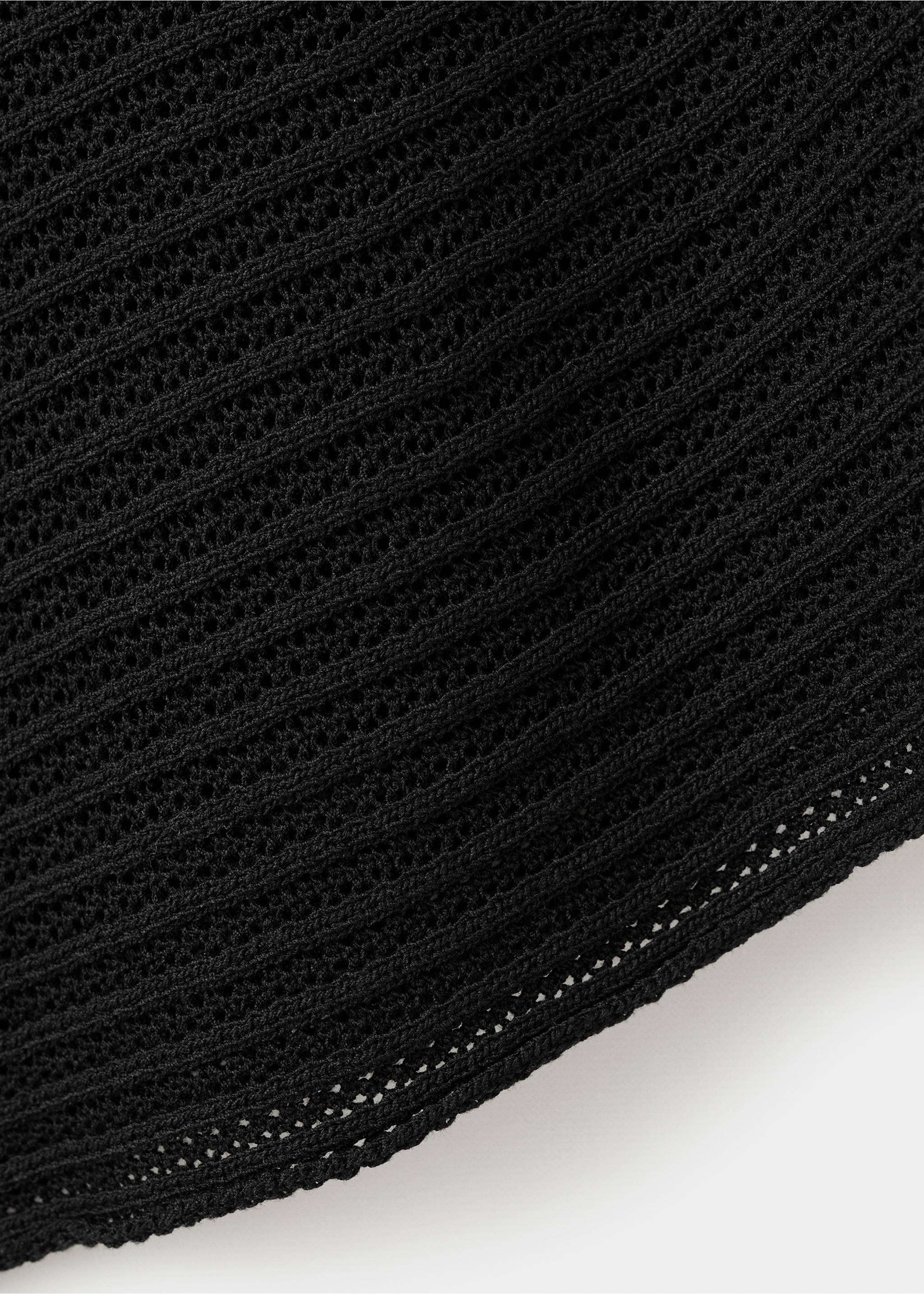 Asymmetric short skirt - Details of the article 8, Black. Ref: 27096731-00.