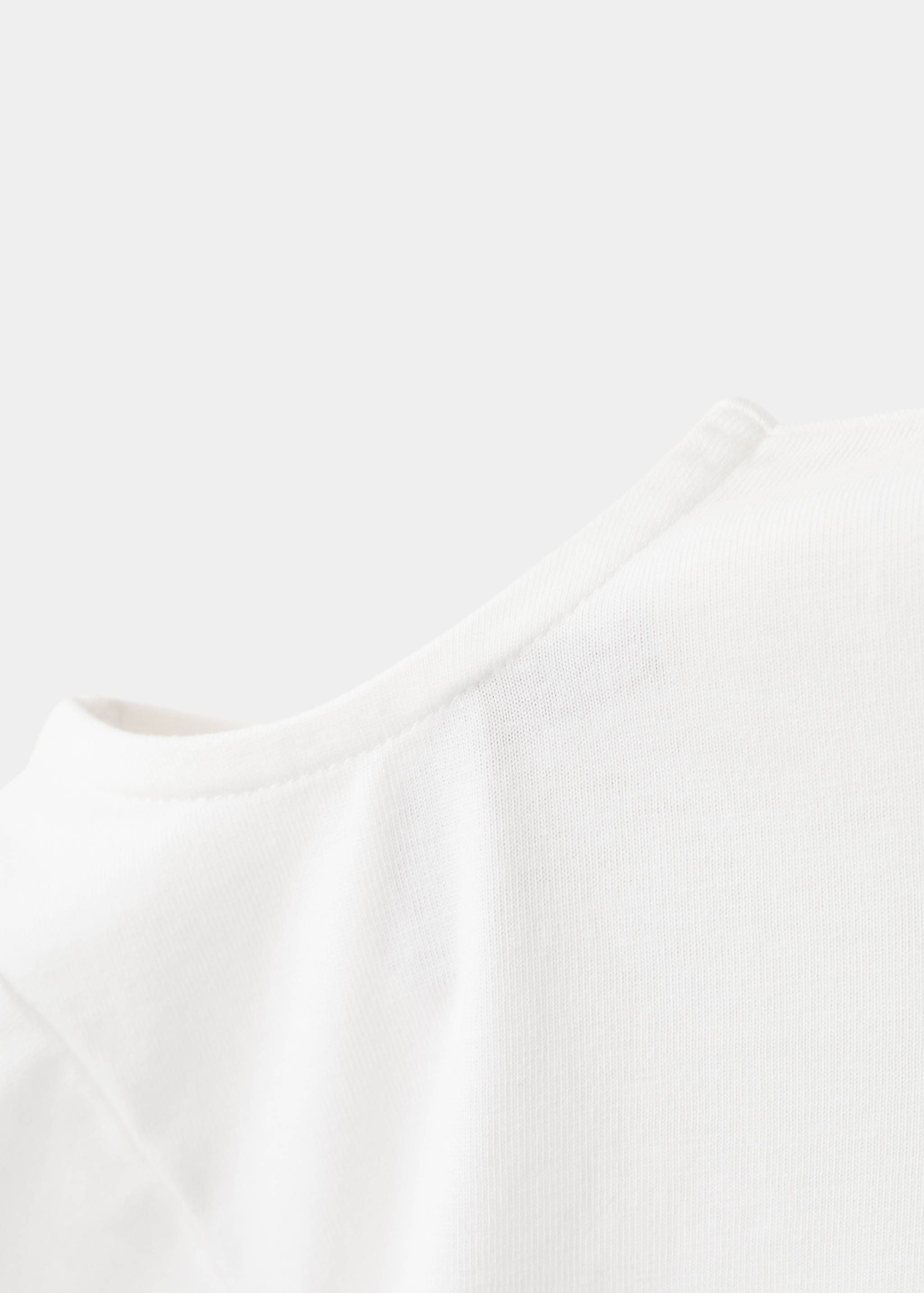 Off-the-shoulder cotton T-shirt - Details of the article 0