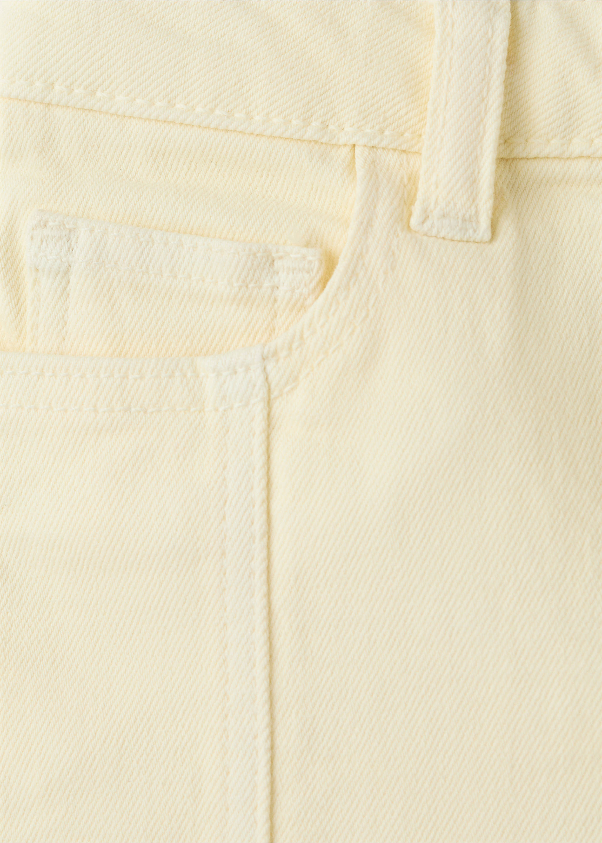 Shorts vaqueros botones - Detalle del artículo 0, Amarillo pastel. Ref: 27096736-00.