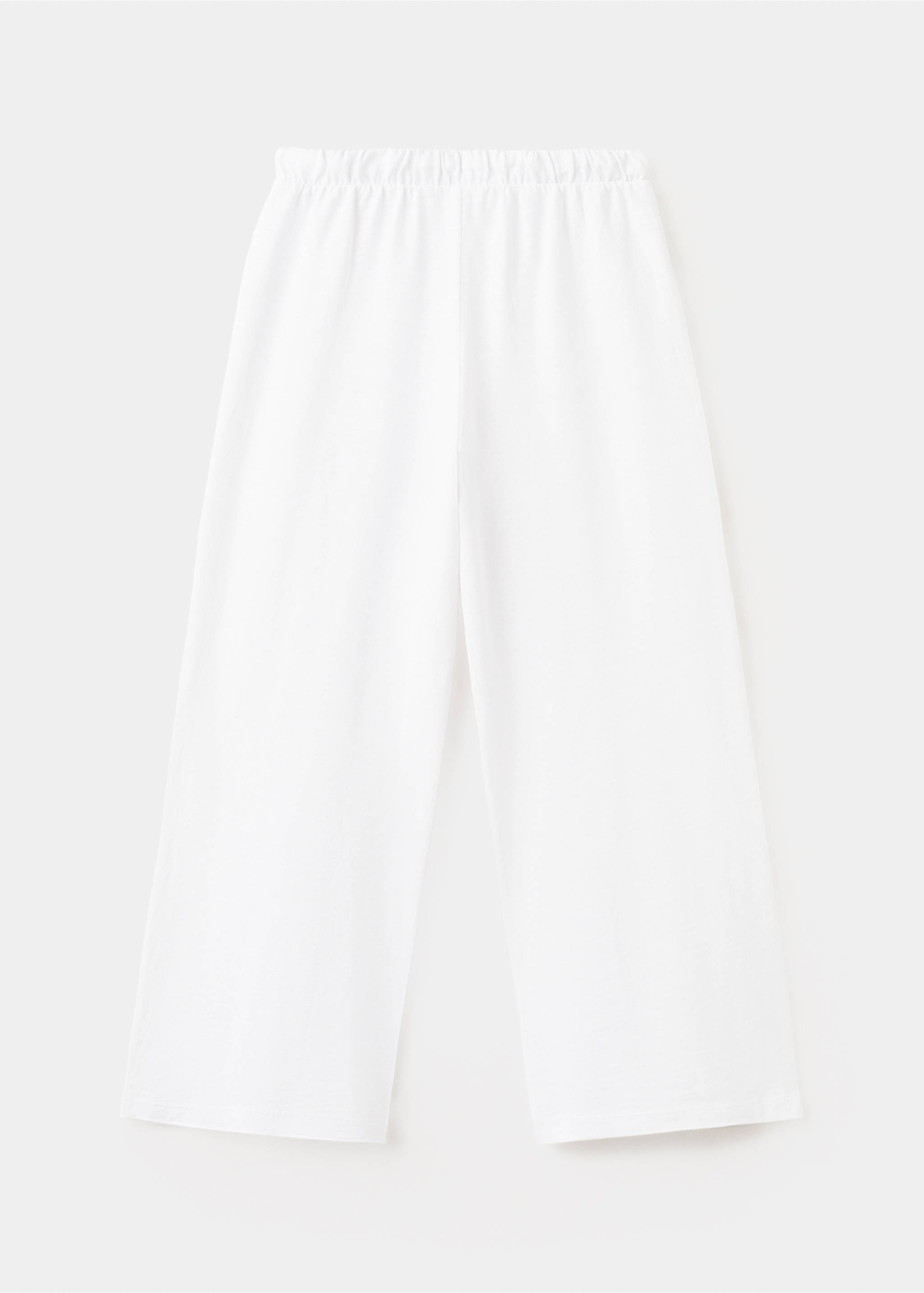 Pantalon coton à cordon - Verso de l’article, Blanc cassé. Ref: 27096737-00.