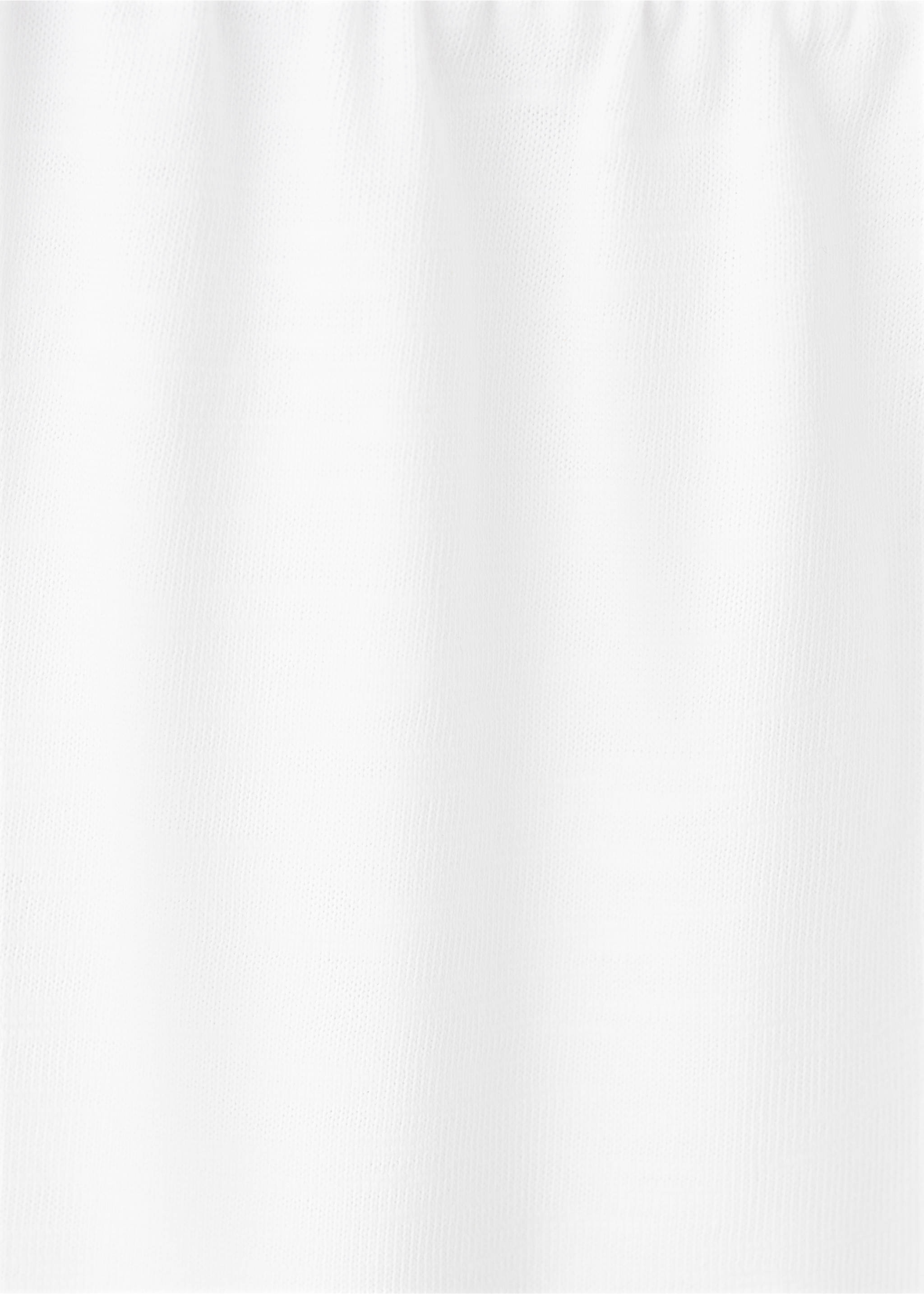 Drawstring cotton trousers - Details of the article 0, Off White. Ref: 27096737-00.