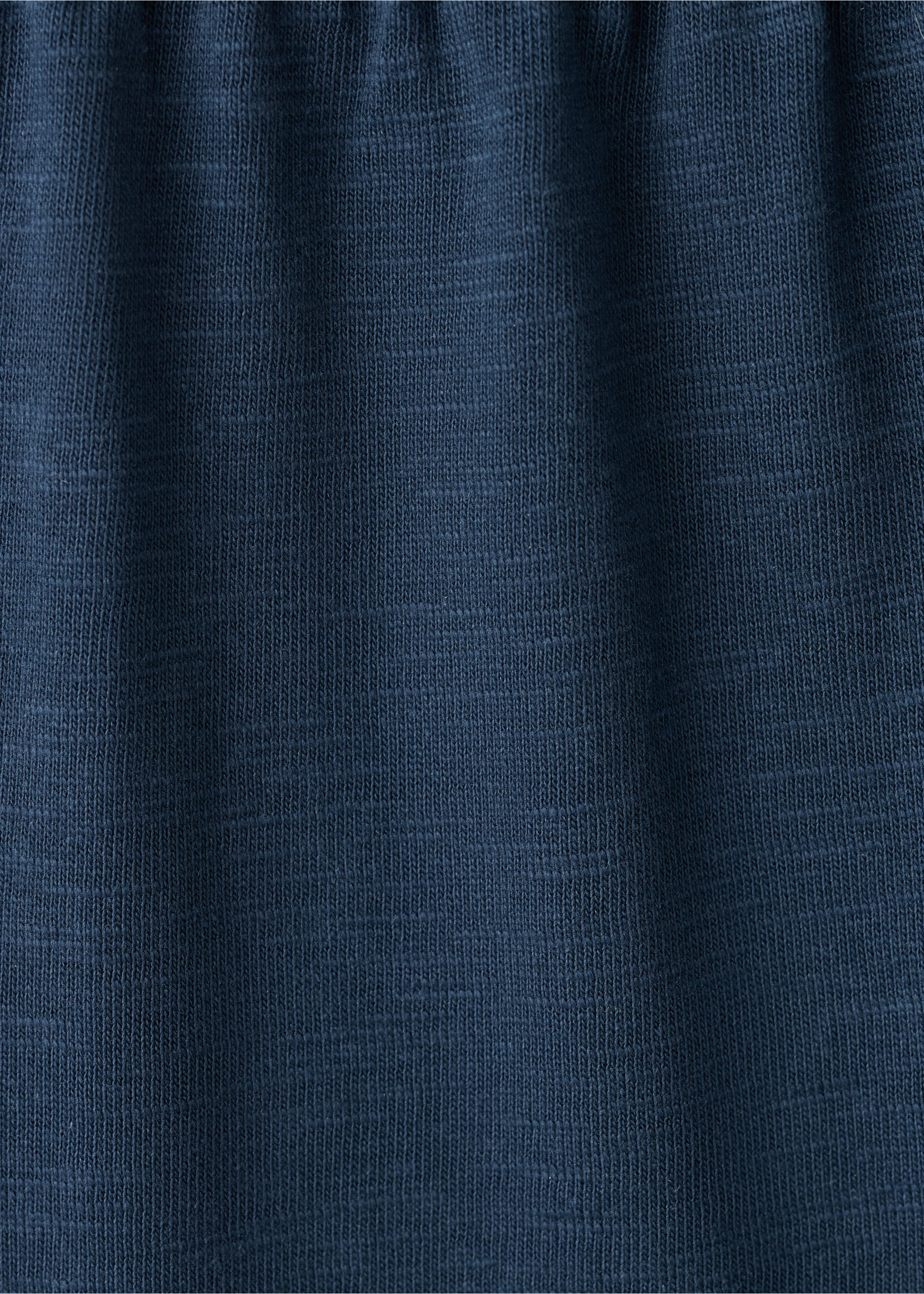 Drawstring cotton trousers - Details of the article 0, Dark Navy. Ref: 27096737-00.
